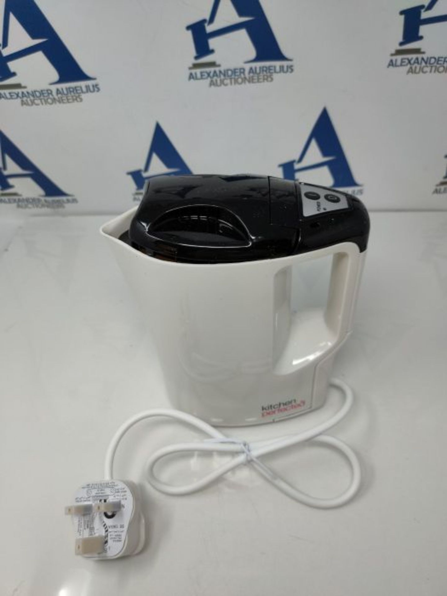 KitchenPerfected 1000w 0.9Ltr Corded Lightweight Travel Kettle with 2 cups - Cream - E - Image 2 of 2
