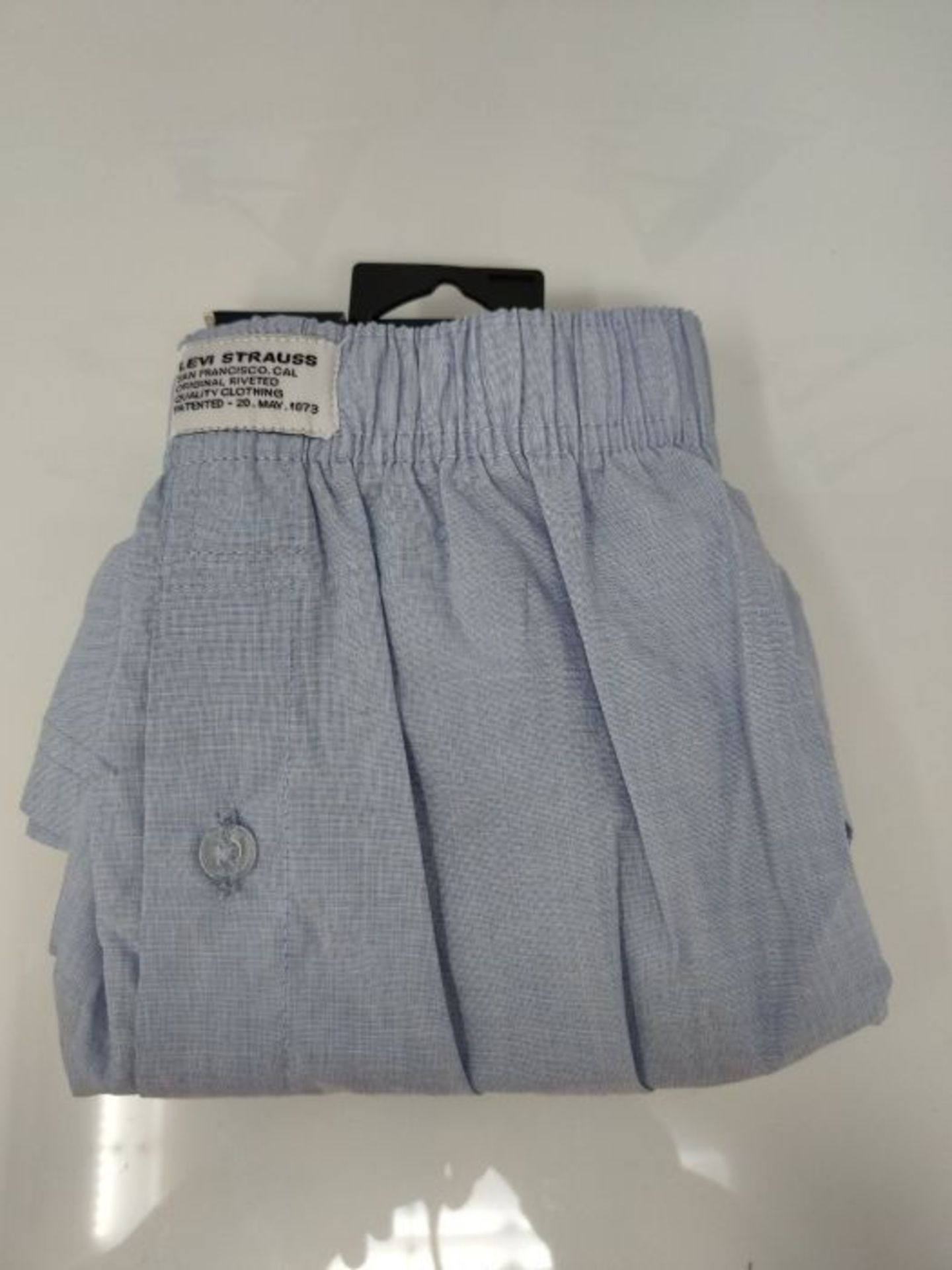 LEVIS Men's Woven Boxer Shorts, Light Blue, Small (Pack of 2) - Image 3 of 3