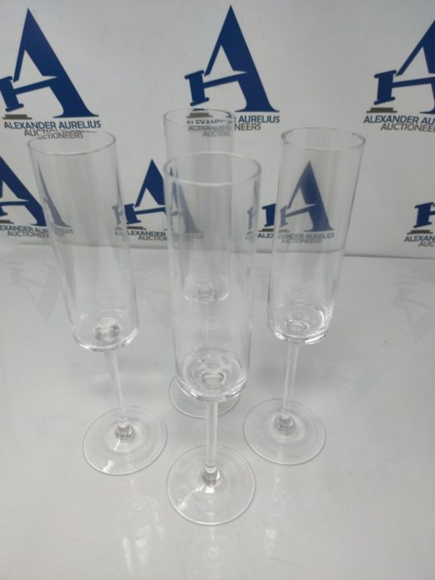 ELIXIR GLASSWARE Champagne Flutes, Edge Champagne Glass Set of 4 - Modern & Elegant fo - Image 3 of 3