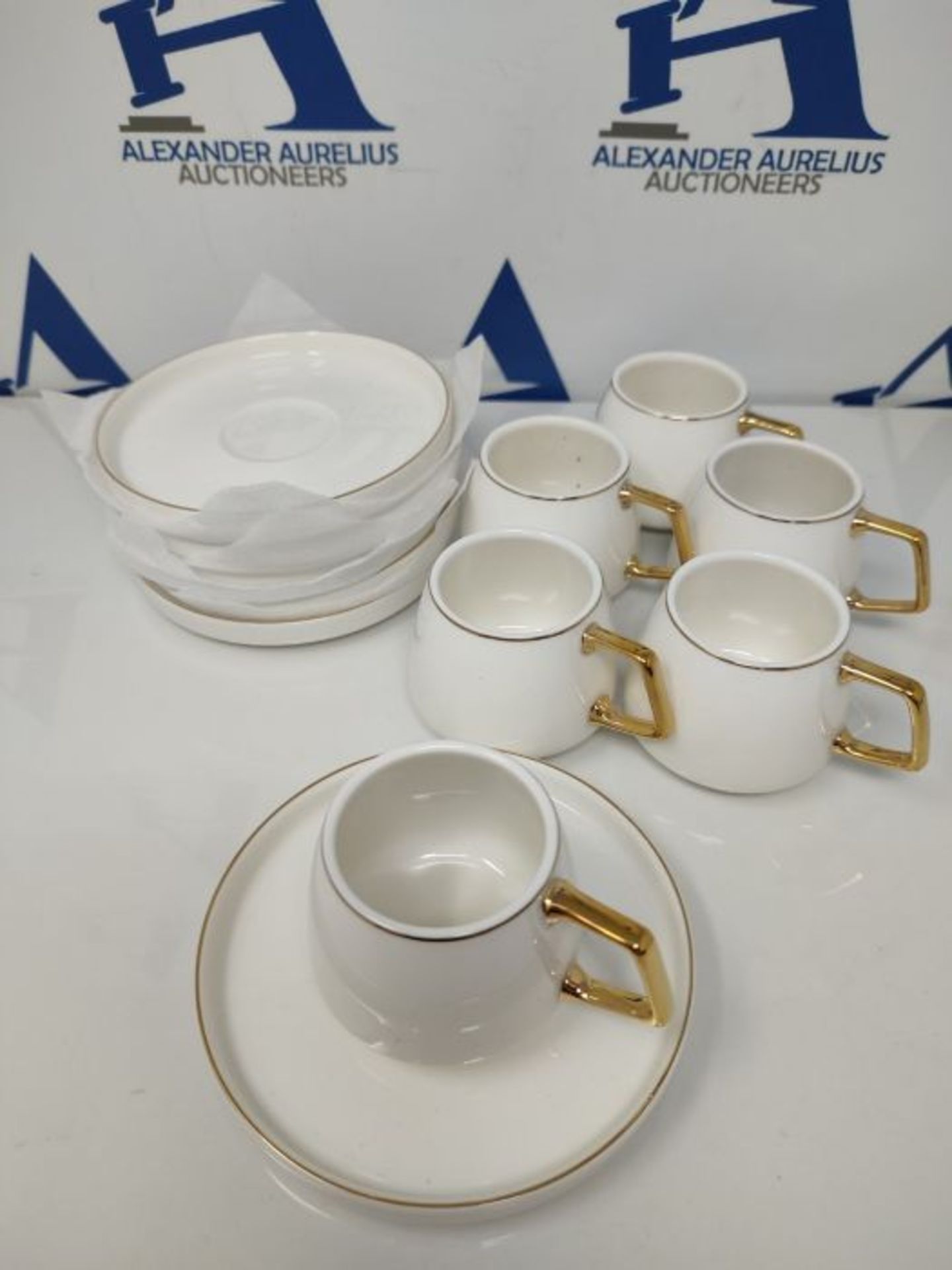 KARACA Saturn Turkish Coffee Cups, Espresso Cups Set of 6 Includes 6 Pieces, 3 oz Espr - Image 3 of 3