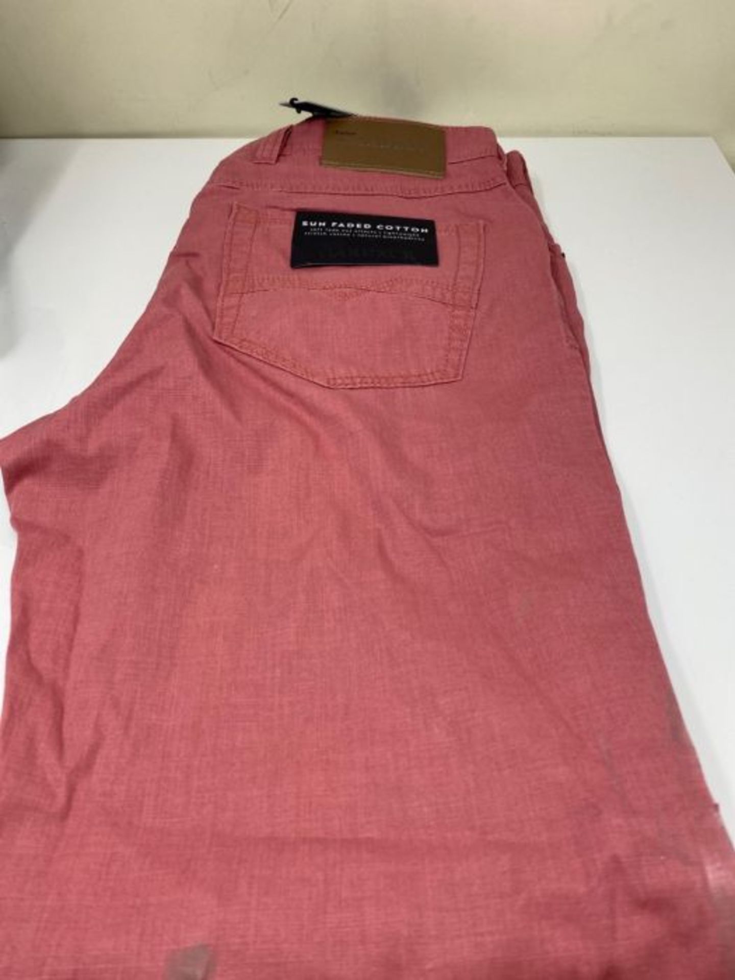 RRP £65.00 Atelier GARDEUR Men's Nevio Sun Faded Cotton Trouser, Red (Red 32), W/32 L - Image 2 of 2