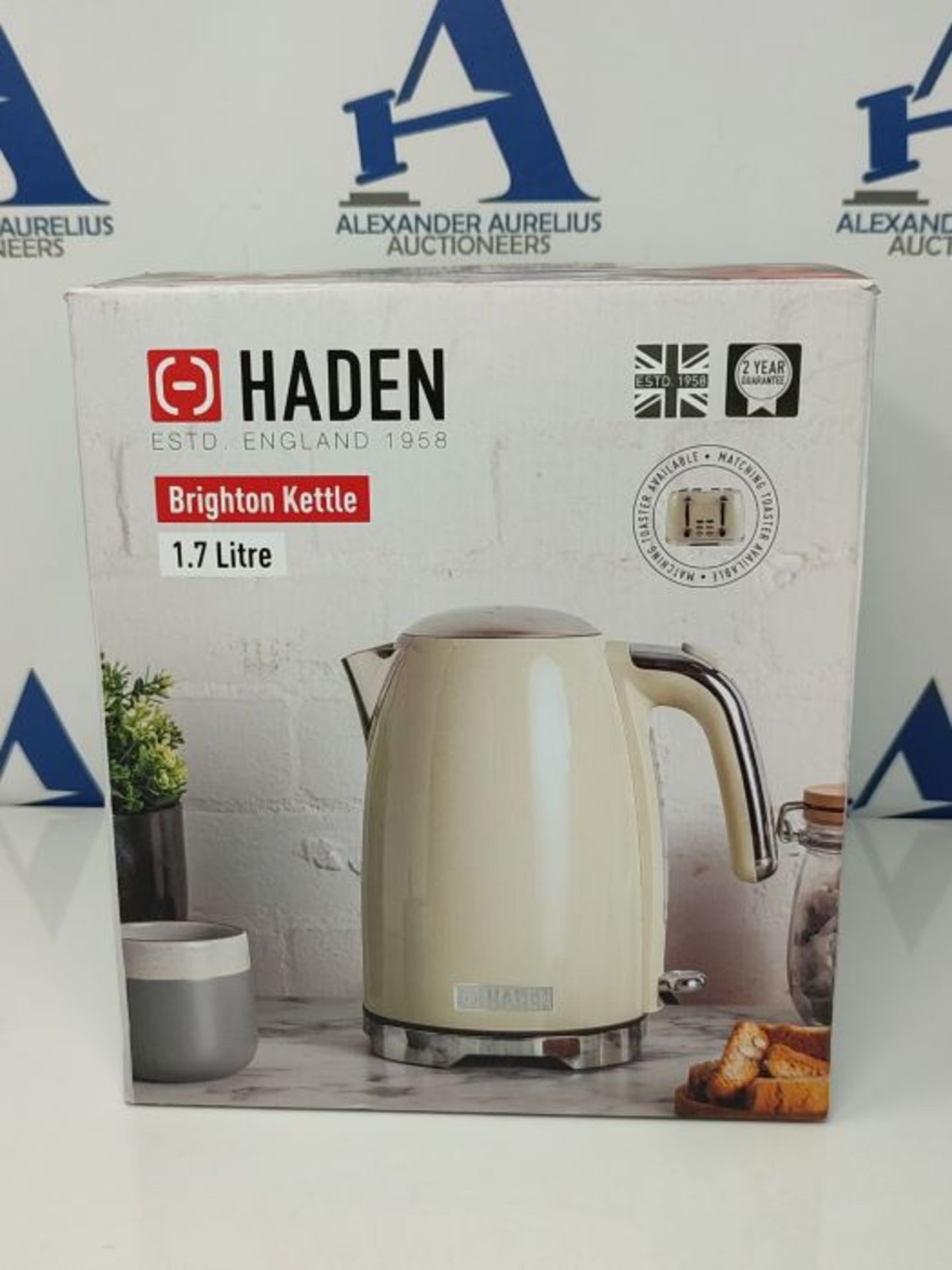 Haden Brighton Cornish Cream Kettle â¬  Jug-Style Electric Fast Boil Kettle - Sta - Image 2 of 3