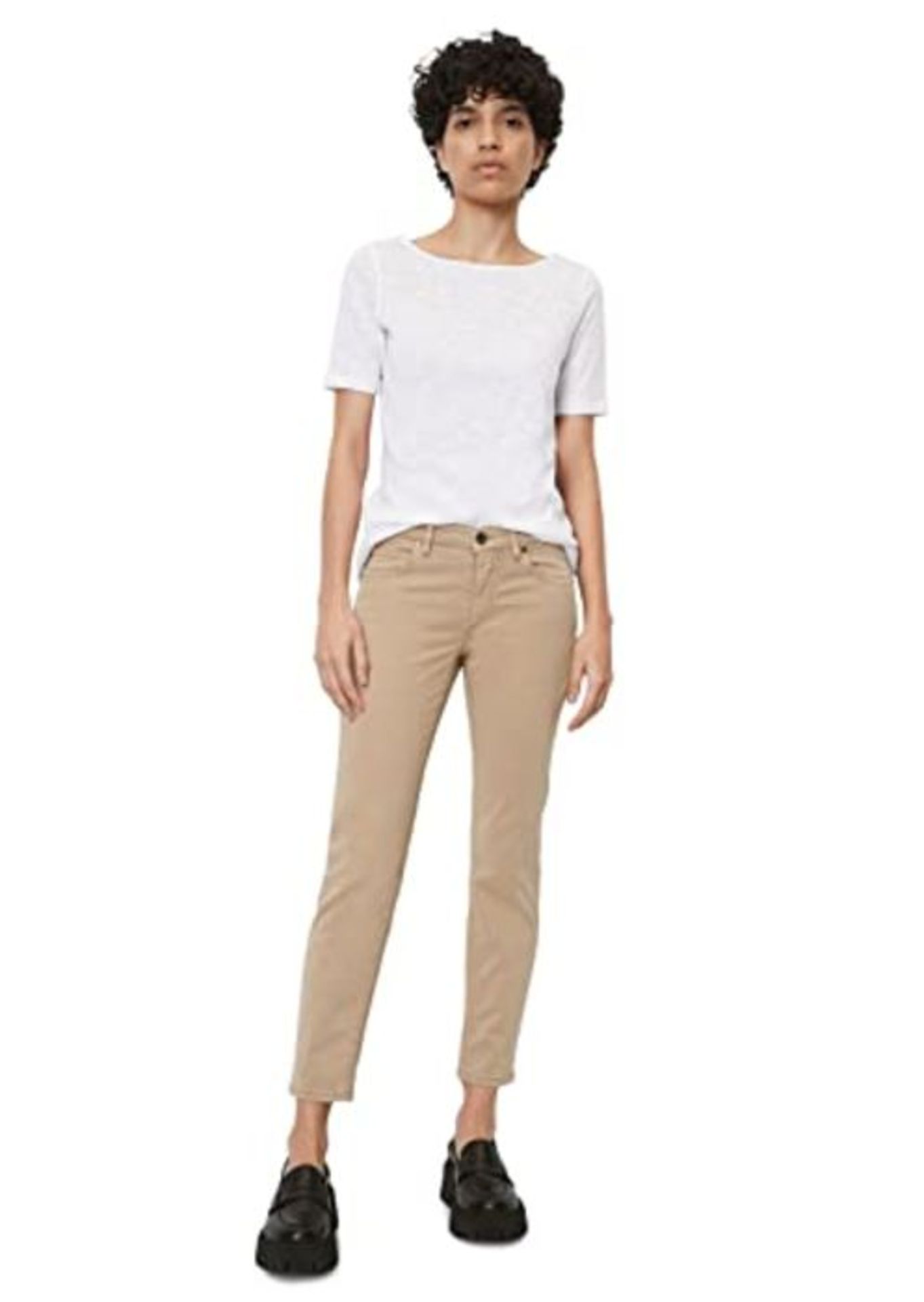 RRP £111.00 Marc O'Polo Women's B01008911021 Trouser, Beige (Norse Sand 713), 10 (Size: 28 32)