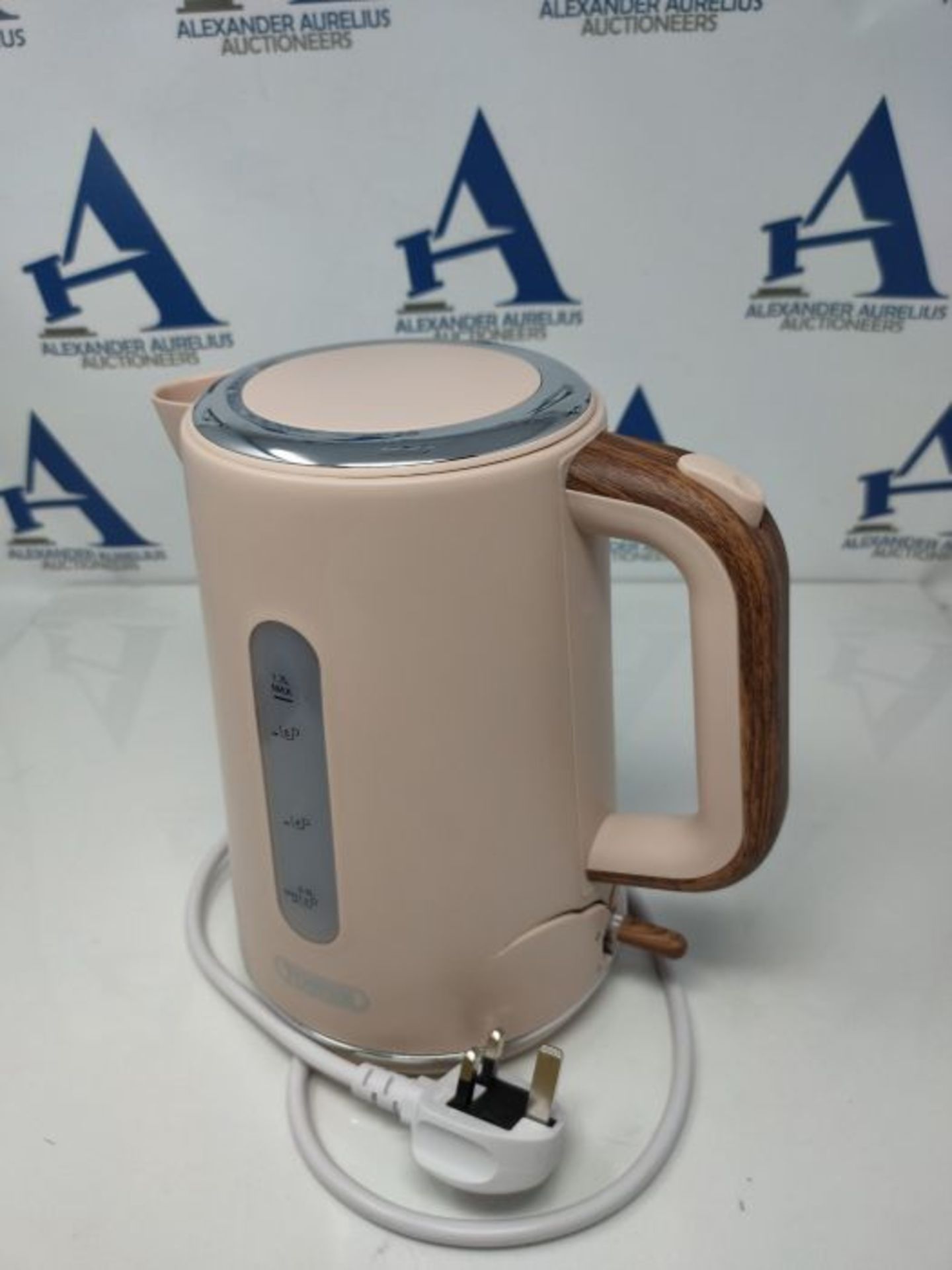 TOWER T10037PCLY Jug Kettle with Rapid Boil, 1.7 L, 3000W, Pink Clay - Image 2 of 2