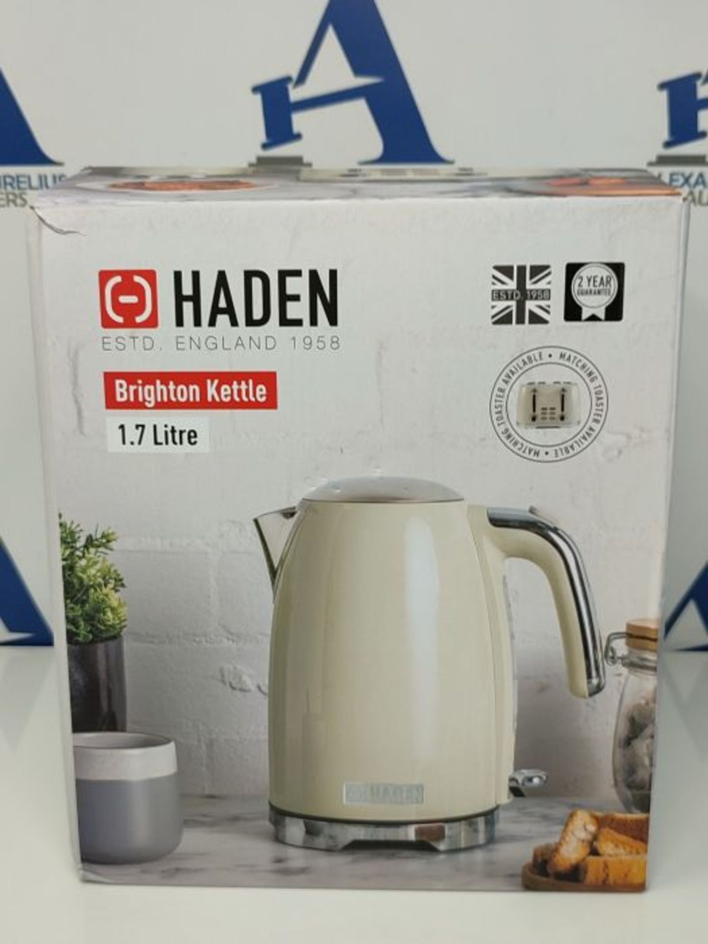 Haden Brighton Cornish Cream Kettle â¬  Jug-Style Electric Fast Boil Kettle - Sta