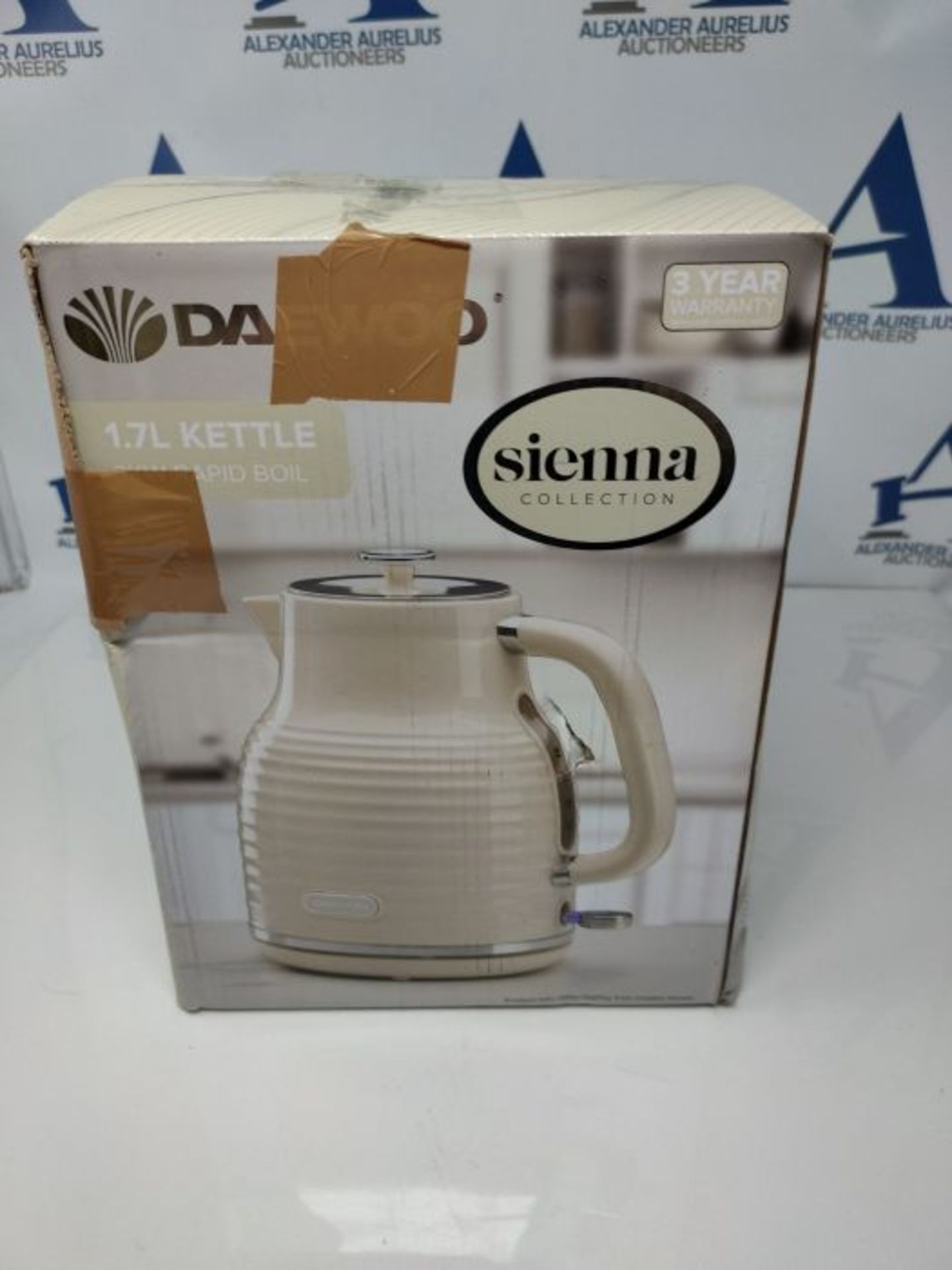 Daewoo Sienna Collection Jug Kettle, Family Sized 1.7 Litre Capacity, Fast Boil, Easy - Image 2 of 3