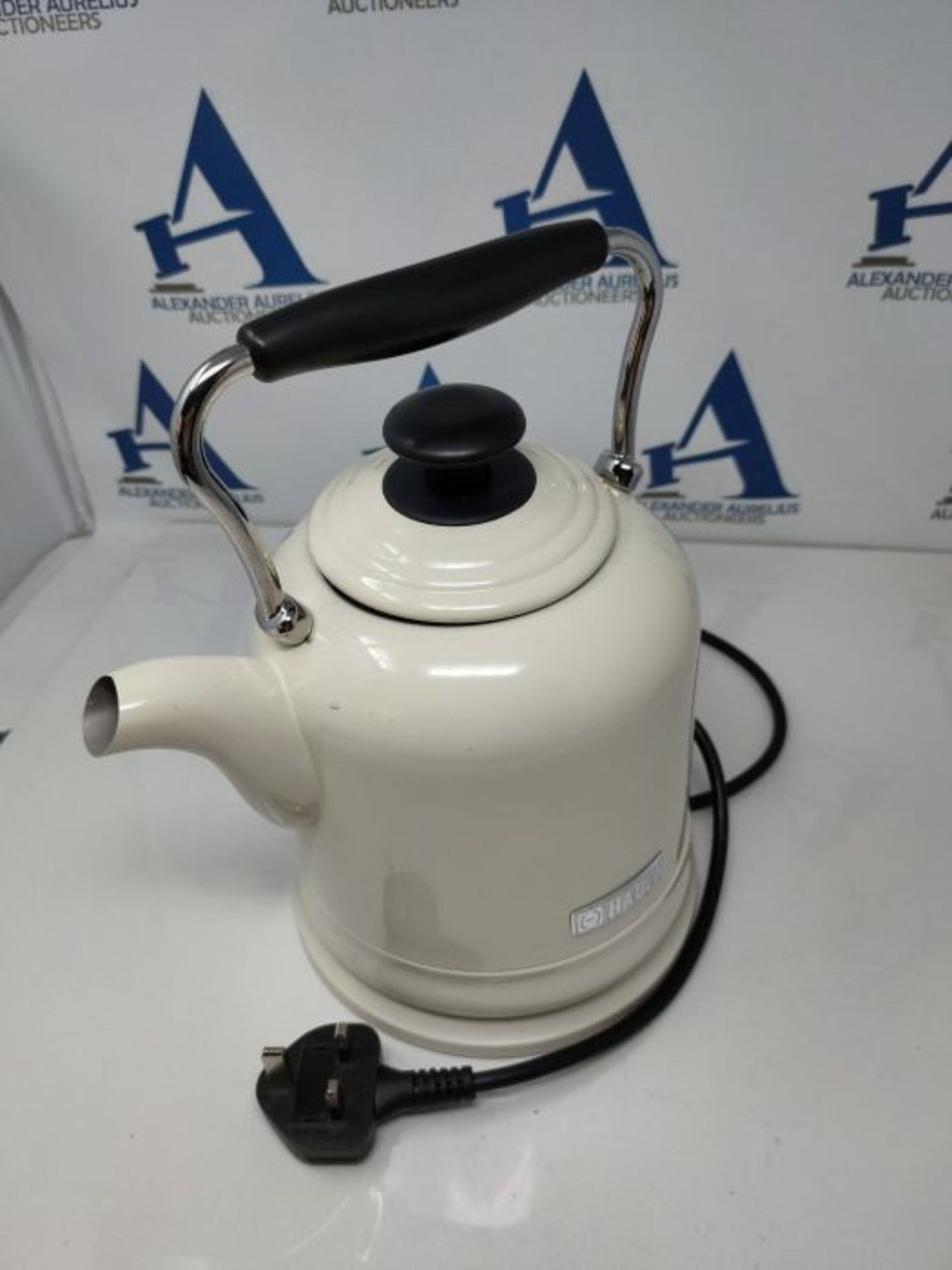 Haden Highclere Cream Kettle Cordless - Electric Fast Boil Kettle, 3000W, 1.5 Litre, S - Image 3 of 3