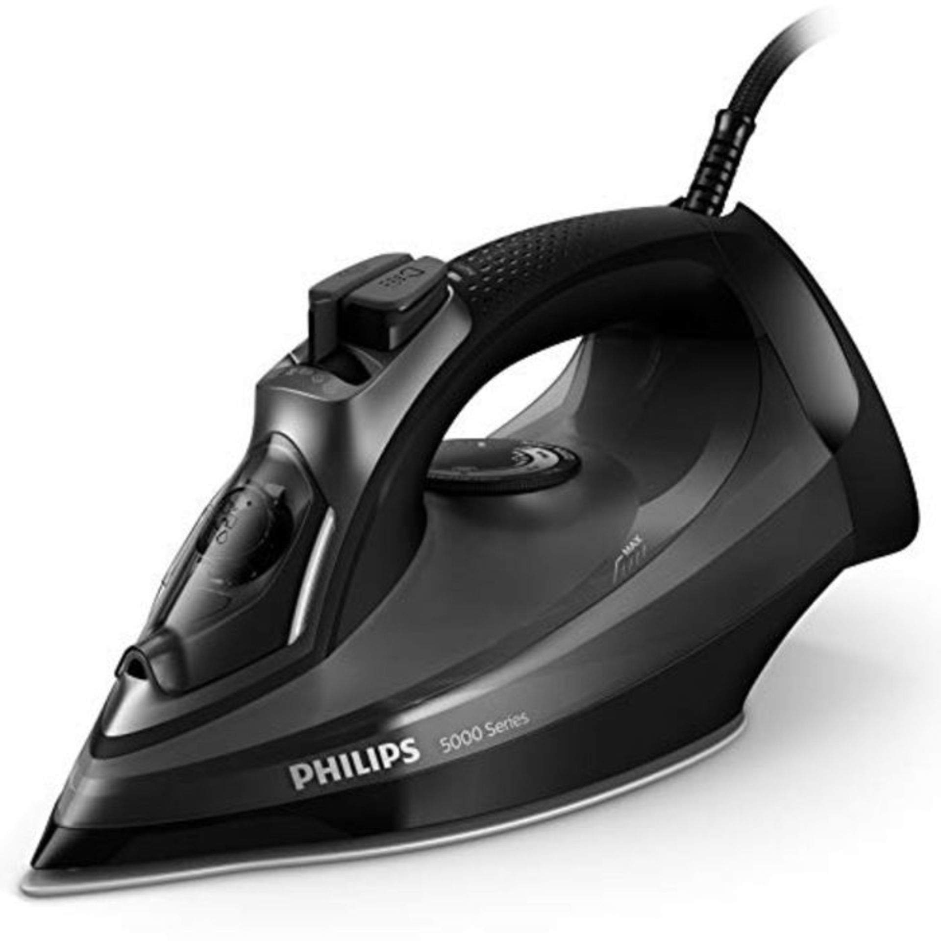 Philips Steam Iron Series 5000, 2600 W power, 45 g/min Continuous Steam, 200 g Steam B