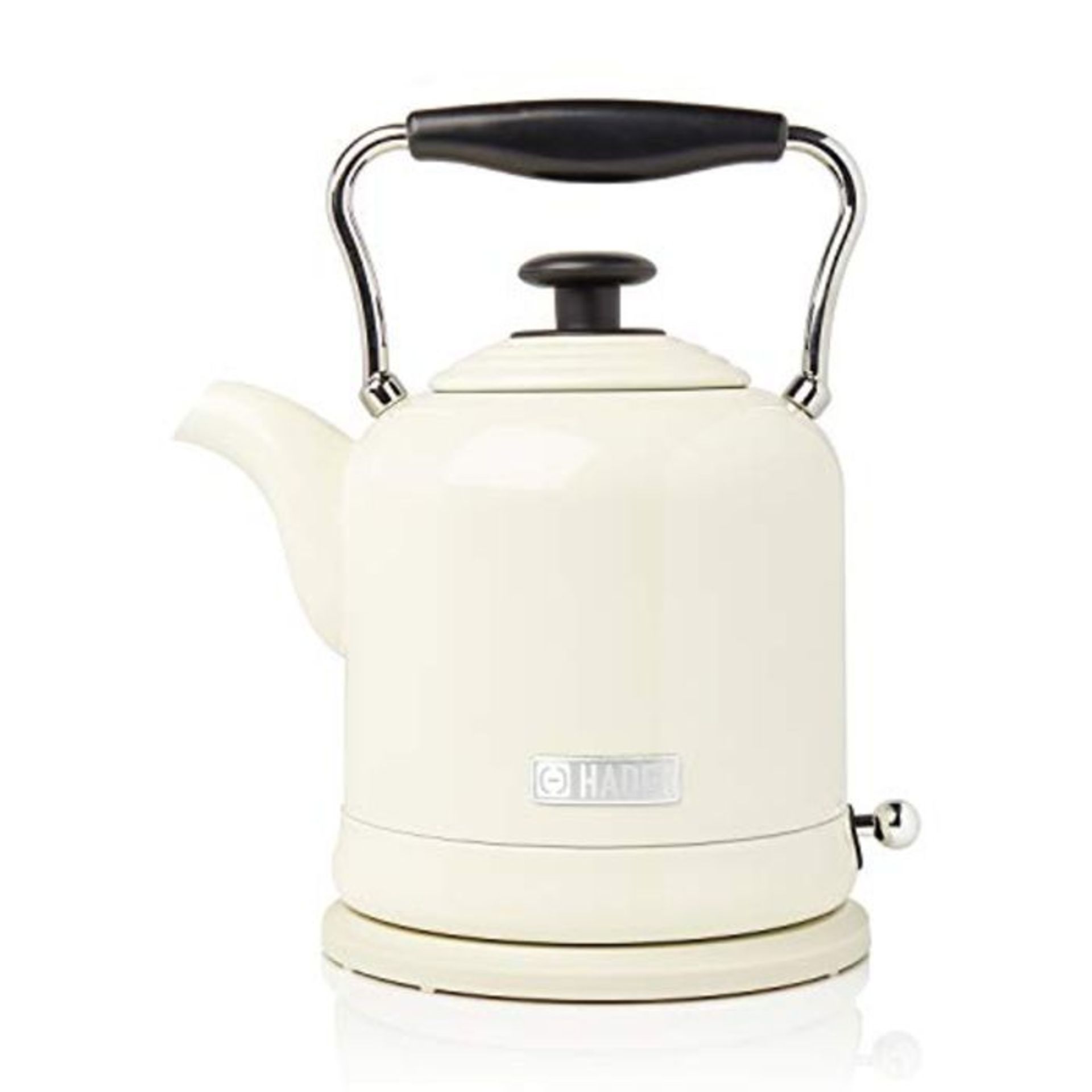 Haden Highclere Cream Kettle Cordless - Electric Fast Boil Kettle, 3000W, 1.5 Litre, S