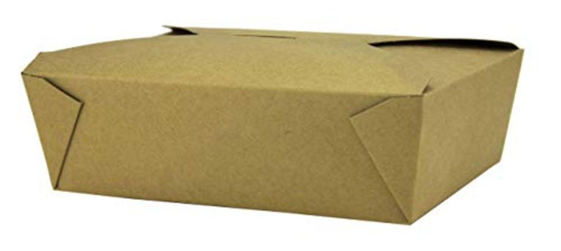 Disposable Kraft Paper Box To Go Containers - 25 Biodegradable Hot and Cold Take Out F