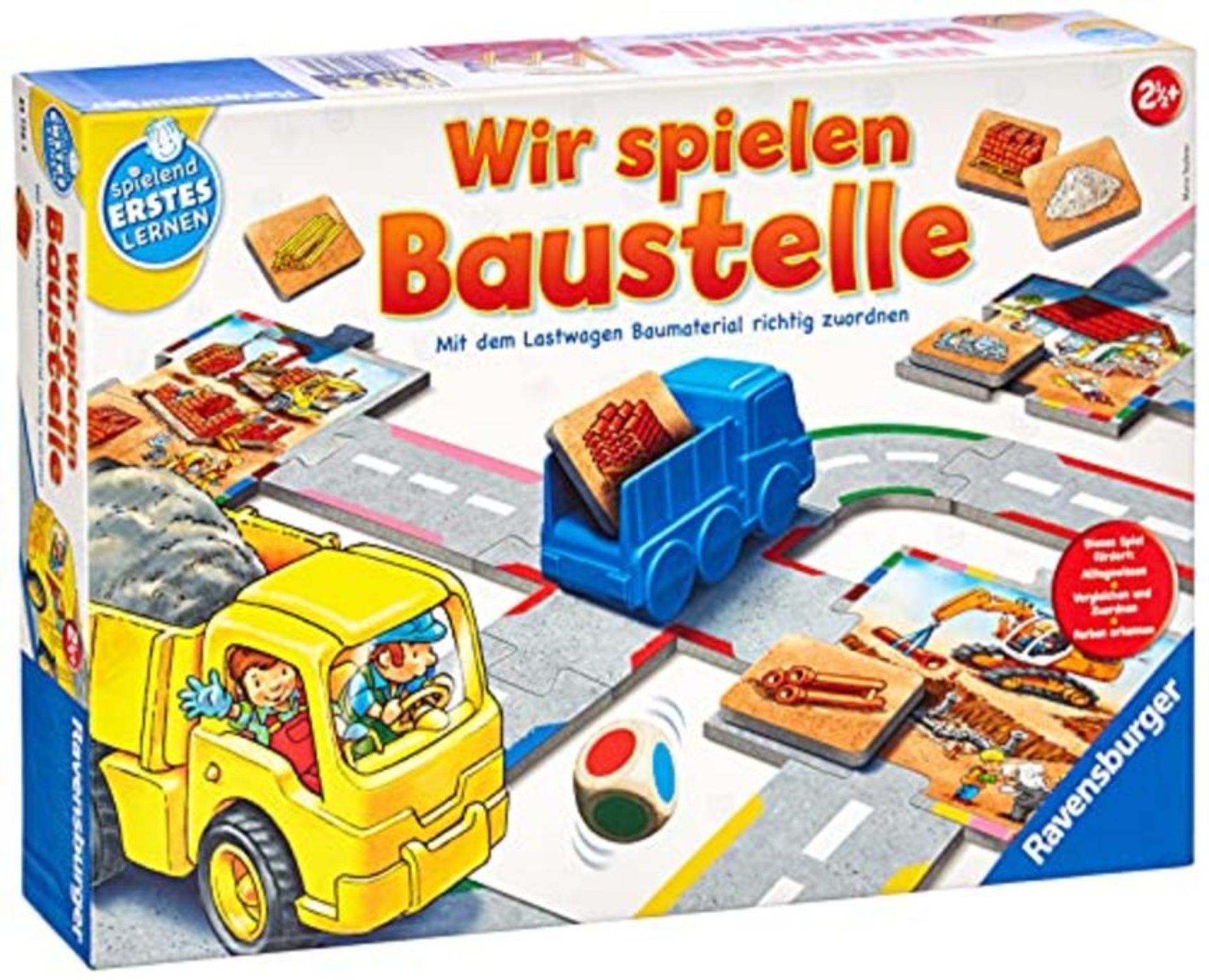 Ravensburger 24726 Wir spielen Baustelle - Bau-und Zuordnungsspiel für die Kleinen -