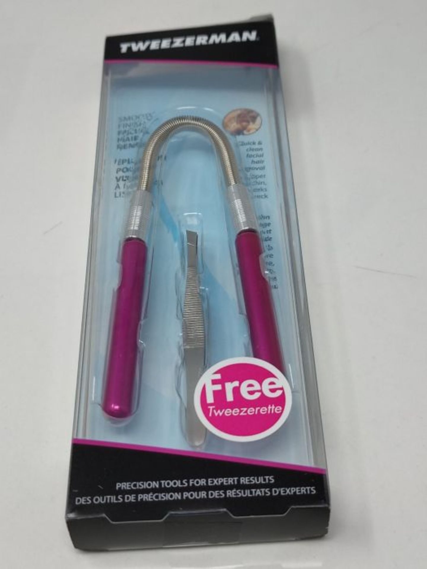 Tweezerman Smooth Finish Facial Hair Remover Pink - Easy and Gentle Facial Hair Remove - Image 3 of 3