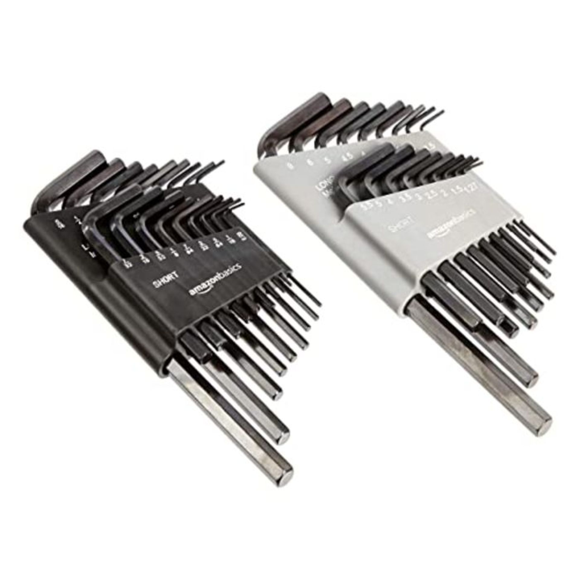 Amazon Basics 36-Piece Allen Wrench/Hex Key Set - Inch/SAE and Metric