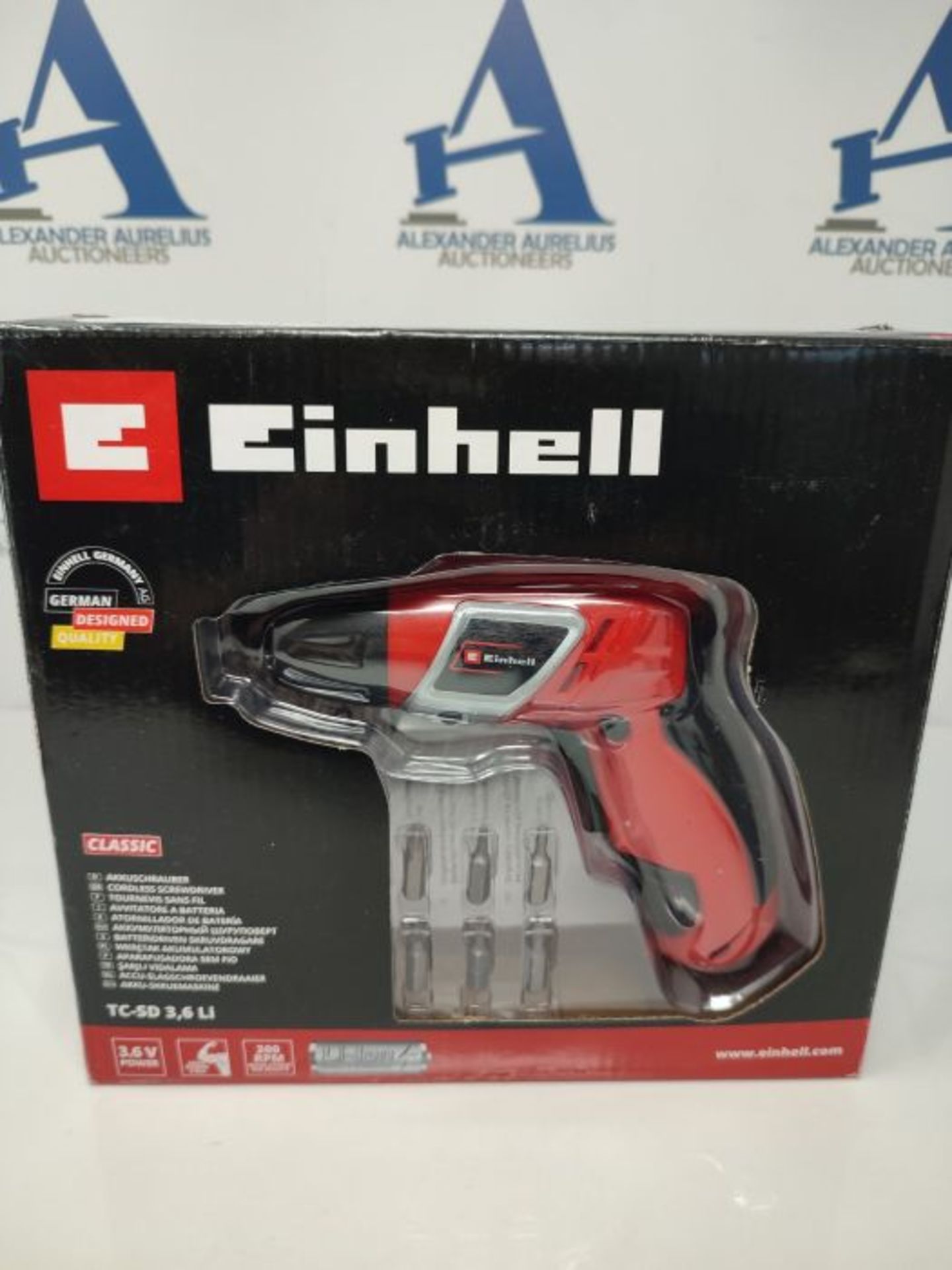 Einhell TC-SD 3.6Li Electric Screwdriver | 3Nm, Soft Grip, Magnetic Bit Holder, LED Ba - Image 2 of 3