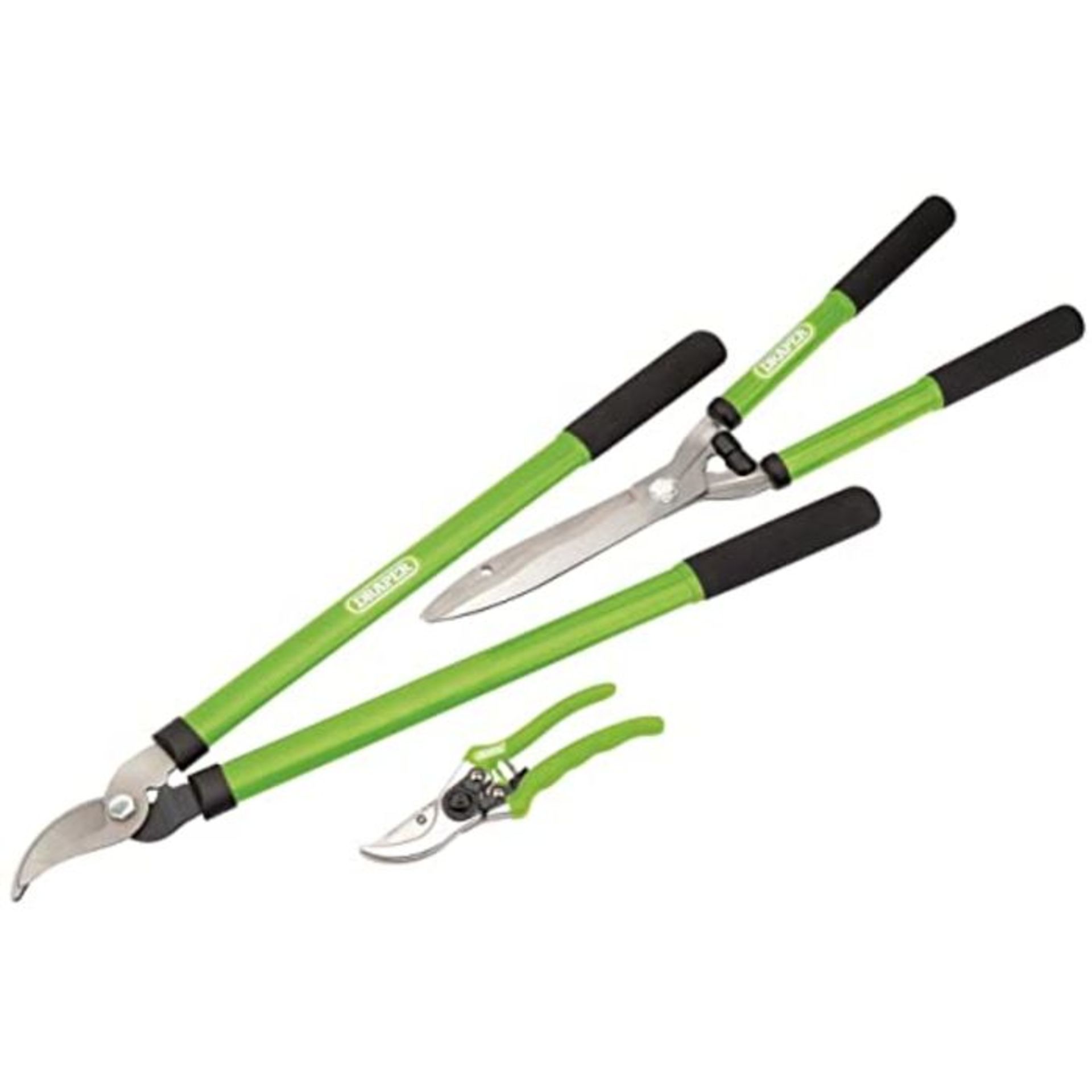 Draper 28210 Lopper Shear and Secateur Set, Green, 3 Pieces