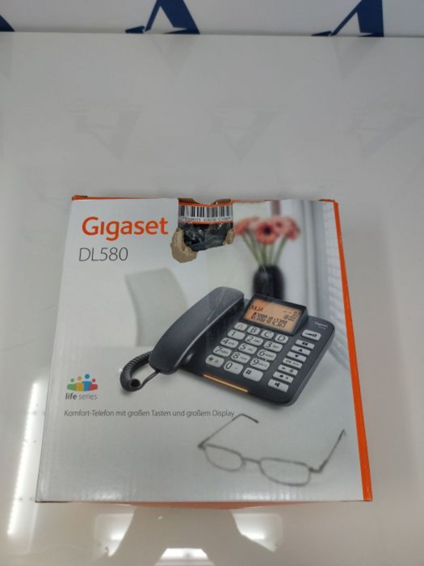 Gigaset DL580 - schnurgebundenes Senioren Telefon - Tischtelefon mit extra leichter Be