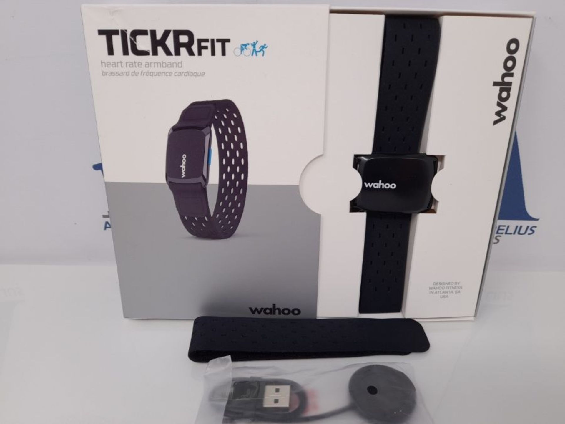 RRP £73.00 Wahoo TICKR FIT Heart Rate Monitor Armband, Bluetooth/ANT+ - Image 2 of 3