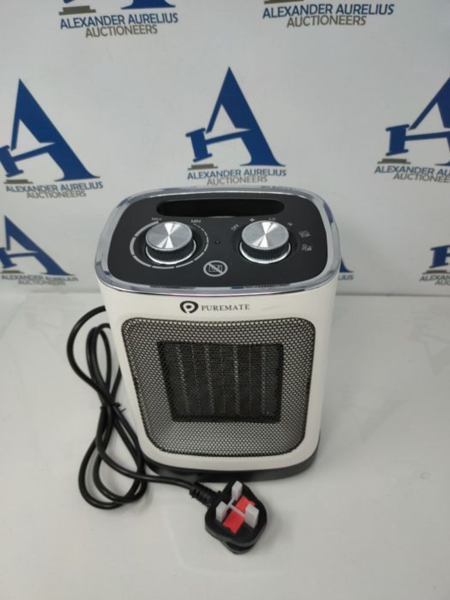 RRP £97.00 QHYTL PureMate Ceramic Fan Heater, 1800W Portable Electric Heater with 2 Heat Settings - Image 2 of 2