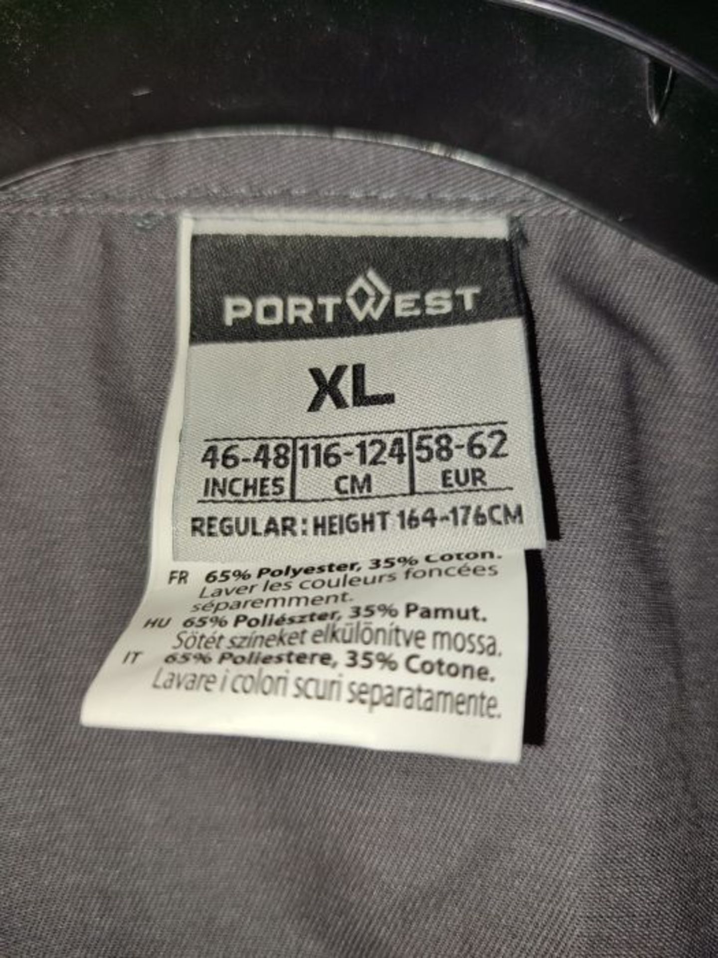 Portwest C813 Multi Purpose Liverpool Zip Coverall Graphite Grey, X-Large - Image 3 of 5