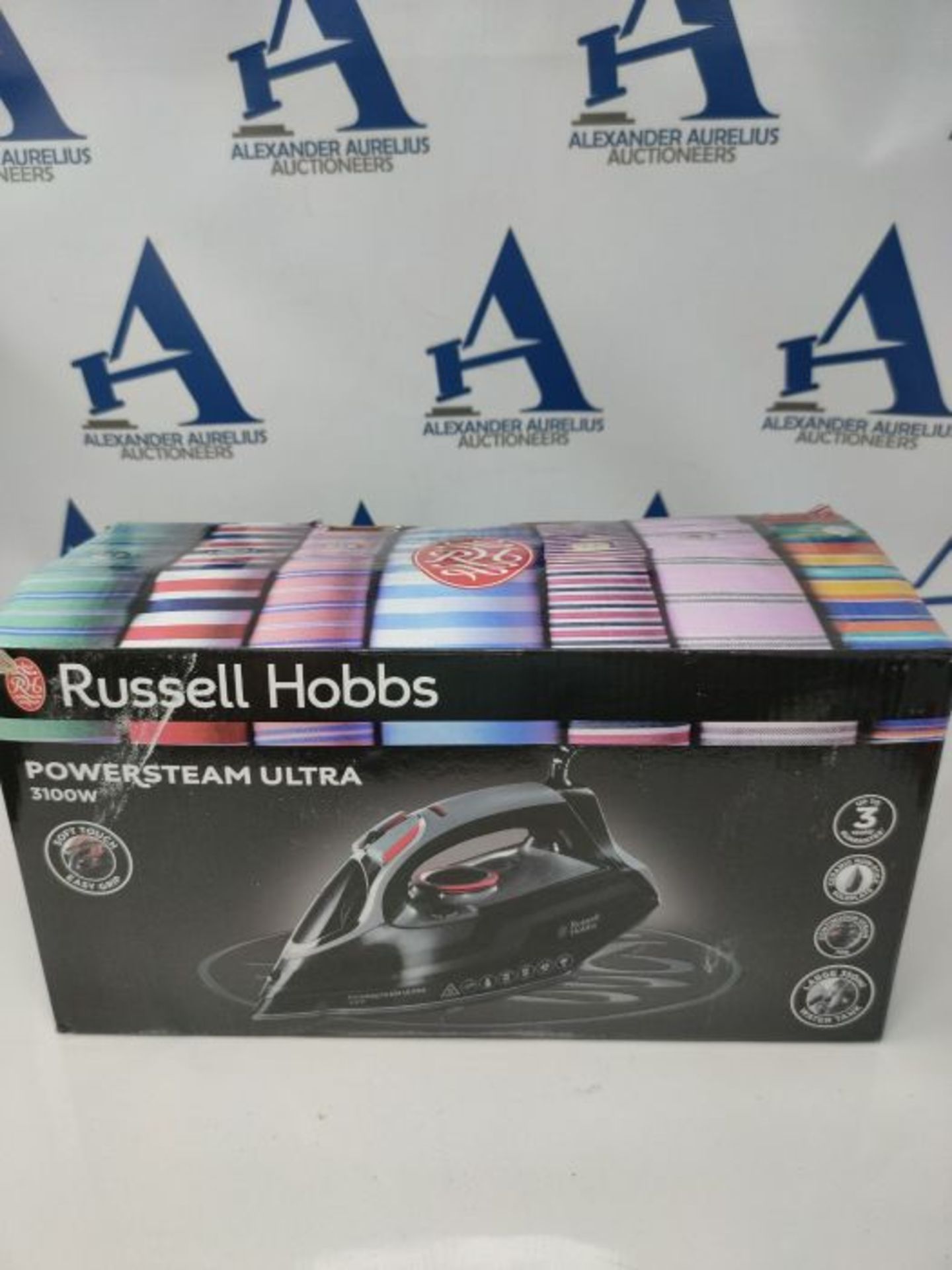 Russell Hobbs Powersteam Ultra 3100 W Vertical Steam Iron 20630 - Black and Grey - Image 2 of 3