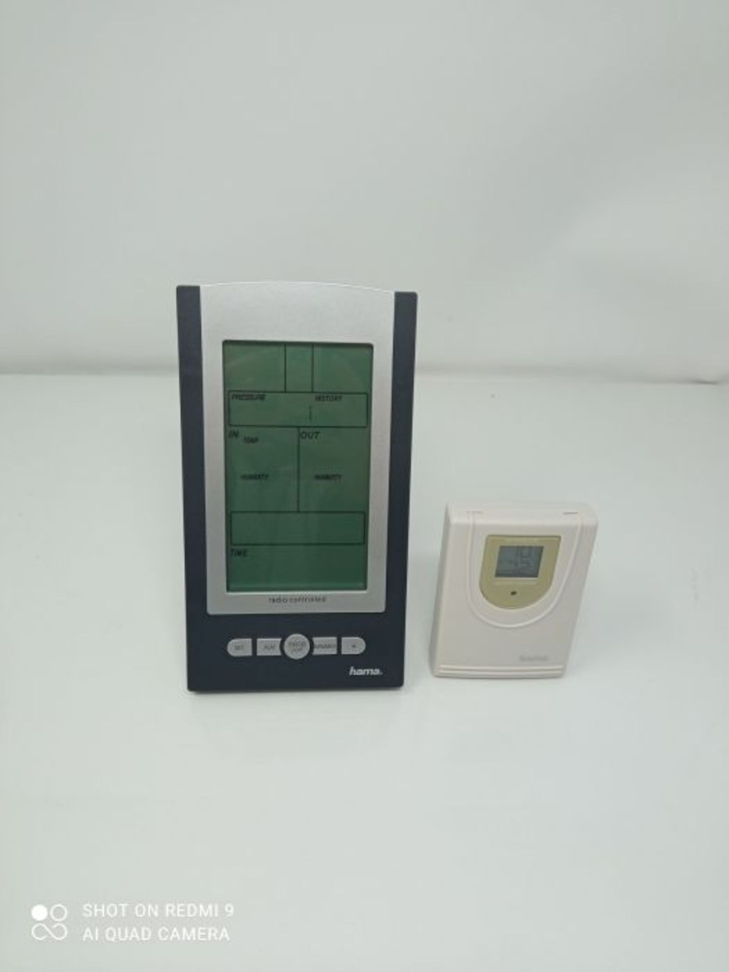 Hama Funk-Wetterstation mit AuÃxen-Sensor (Thermometer, Hygrometer, Barometer, AuÃ? - Image 3 of 3
