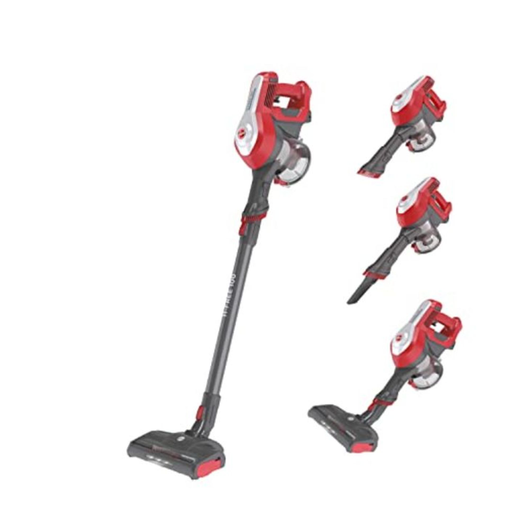 RRP £129.00 Hoover 39400928 HF122RH 011 Cordless Broom Vacuum Cleaner, Cyclonic System, 0.9L, Remo