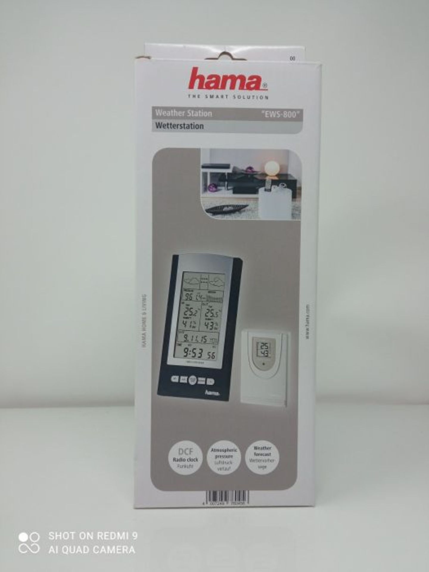 Hama Funk-Wetterstation mit AuÃxen-Sensor (Thermometer, Hygrometer, Barometer, AuÃ? - Image 2 of 3