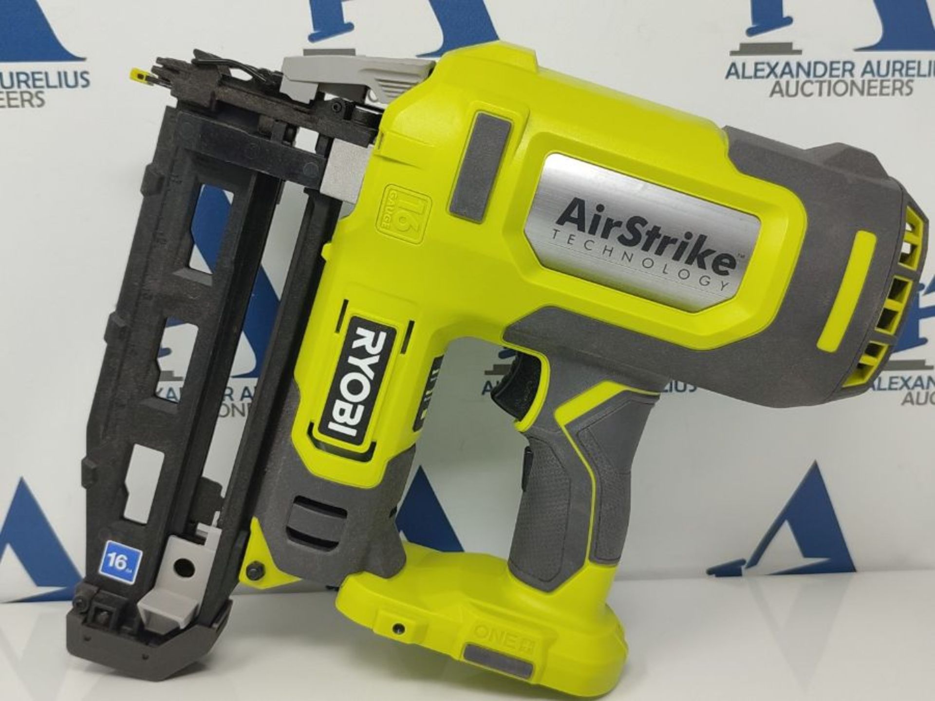 RRP £209.00 RYOBI R16GN18-0 18V ONE Plus Cordless 16 Gauge Nailer Bare Tool, One Size, Hyper Green - Image 2 of 2
