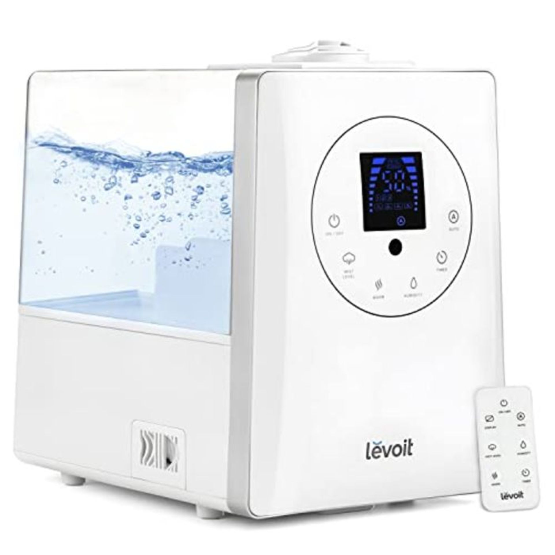 RRP £80.00 LEVOIT Cool & Warm Humidifiers Essential Oil Diffuser for Large Home 6L, Auto Mode, Du
