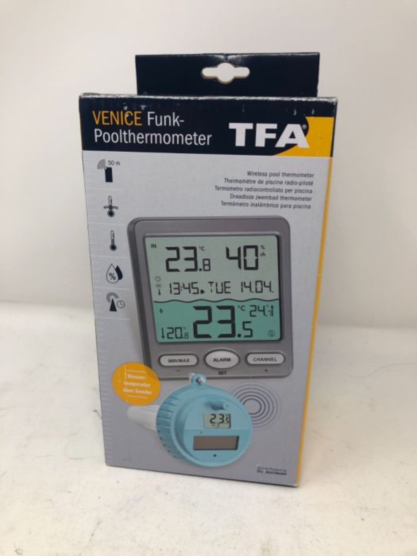TFA Dostmann Pool Thermometer VENICE 30,3056,10, for Monitoring of Temperature of Wate - Image 2 of 3