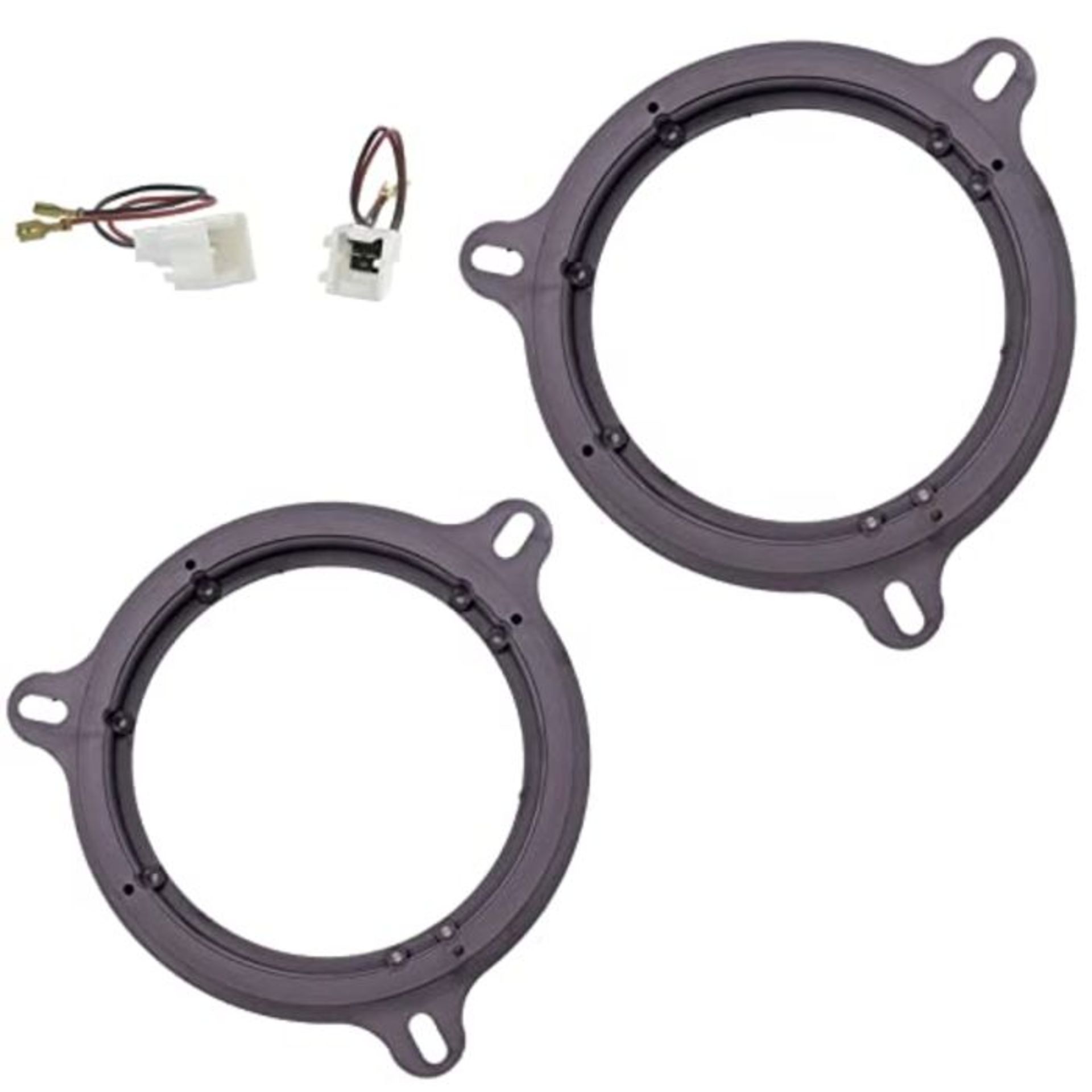 Sound way - Spacer rings adapters and harness kit for 6.5" inch / 165 mm speakers for