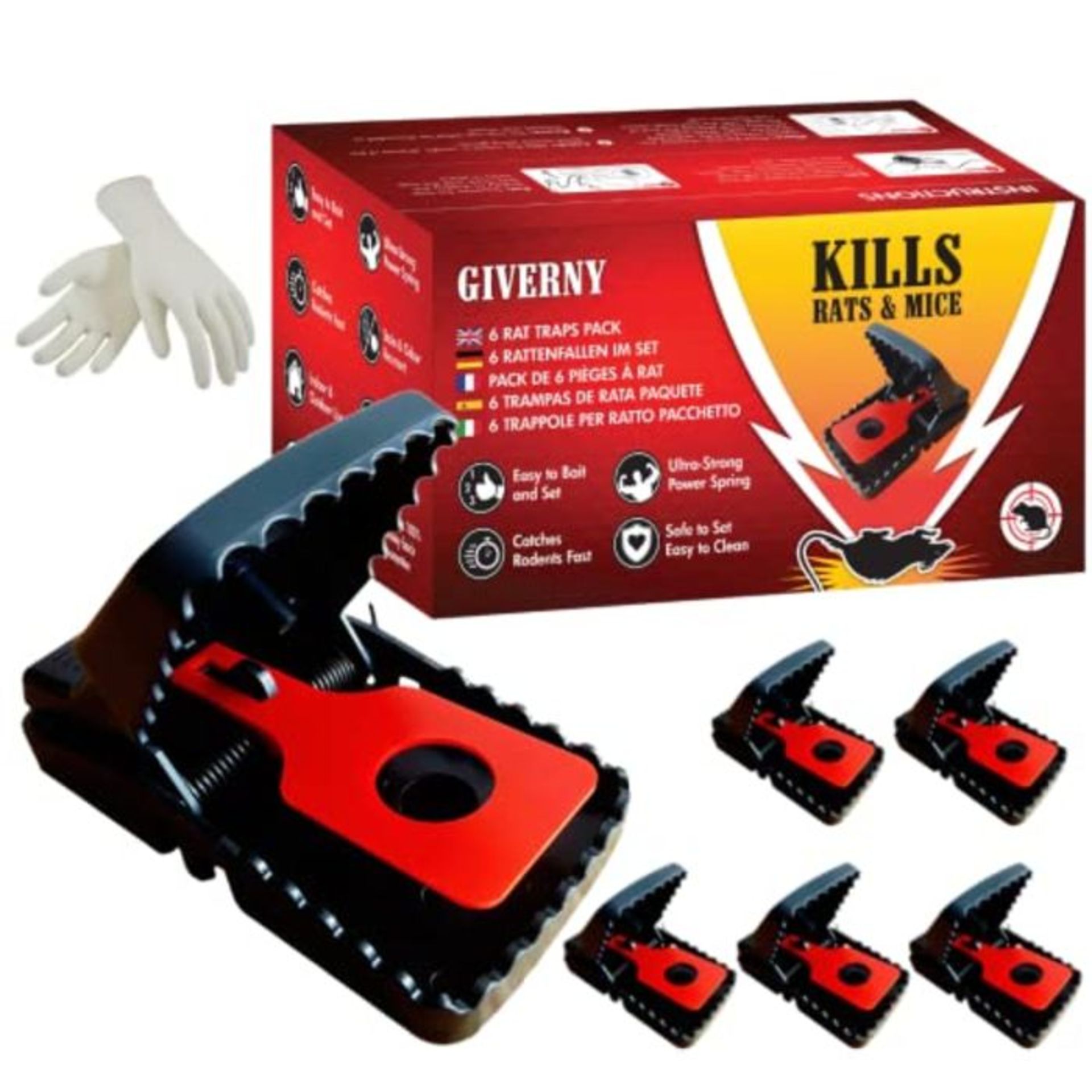 GIVERNY Trap Capture, Safe use, Fast and Effective Killer, Kill Immediately, Humane De