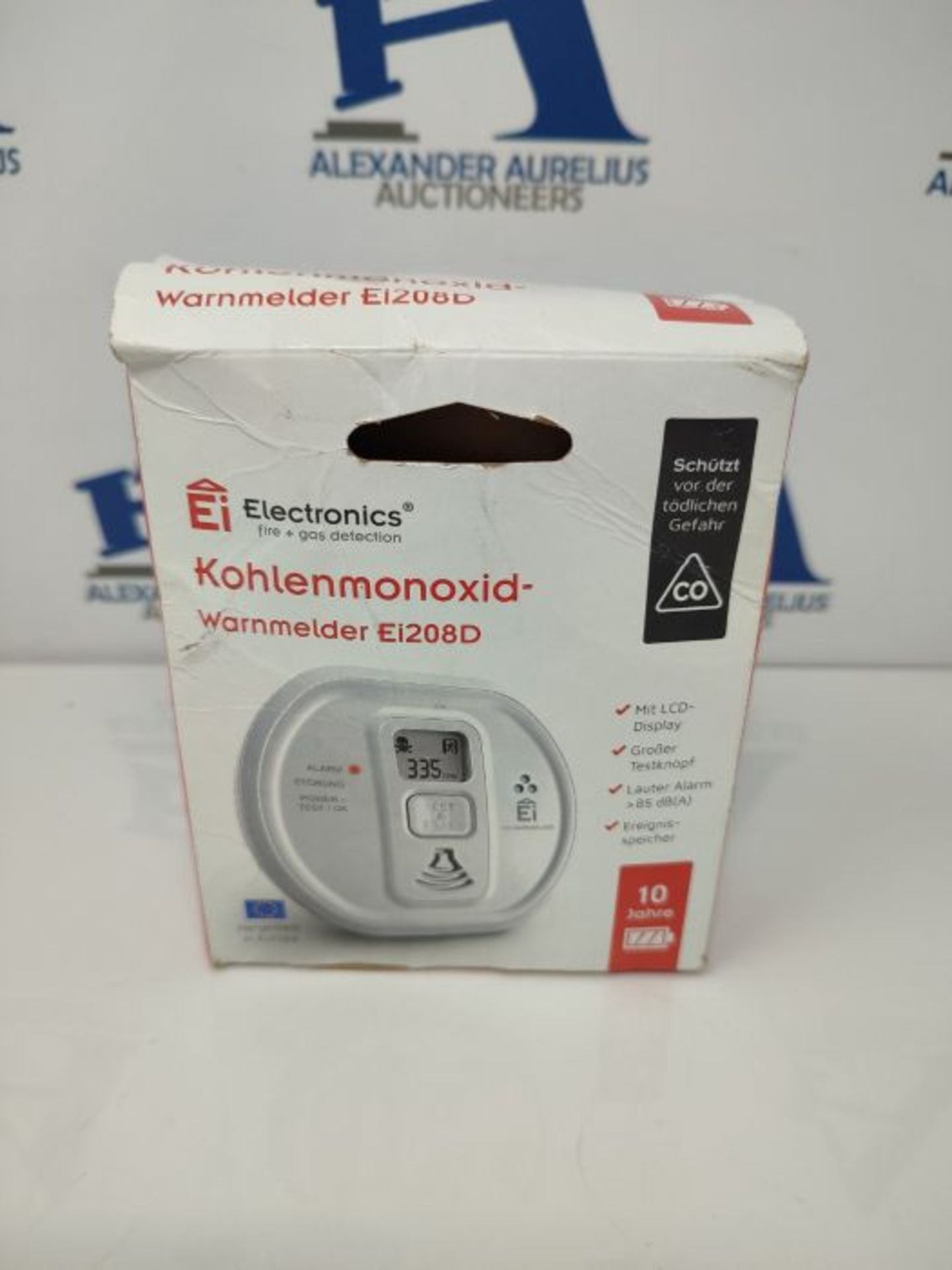 Ei Electronics Ei208D CO Carbon Monoxide Detector (with Display and 10 Year Battery), - Image 2 of 3