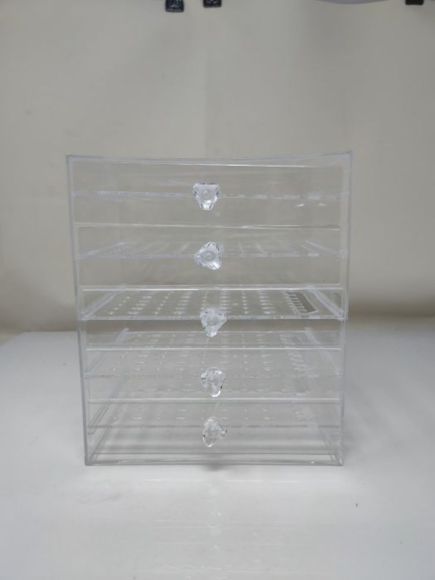 Tomaibaby Clear Plastic Jewellery Storage Box Anti-Dust Necklace Organiser Holder Earr