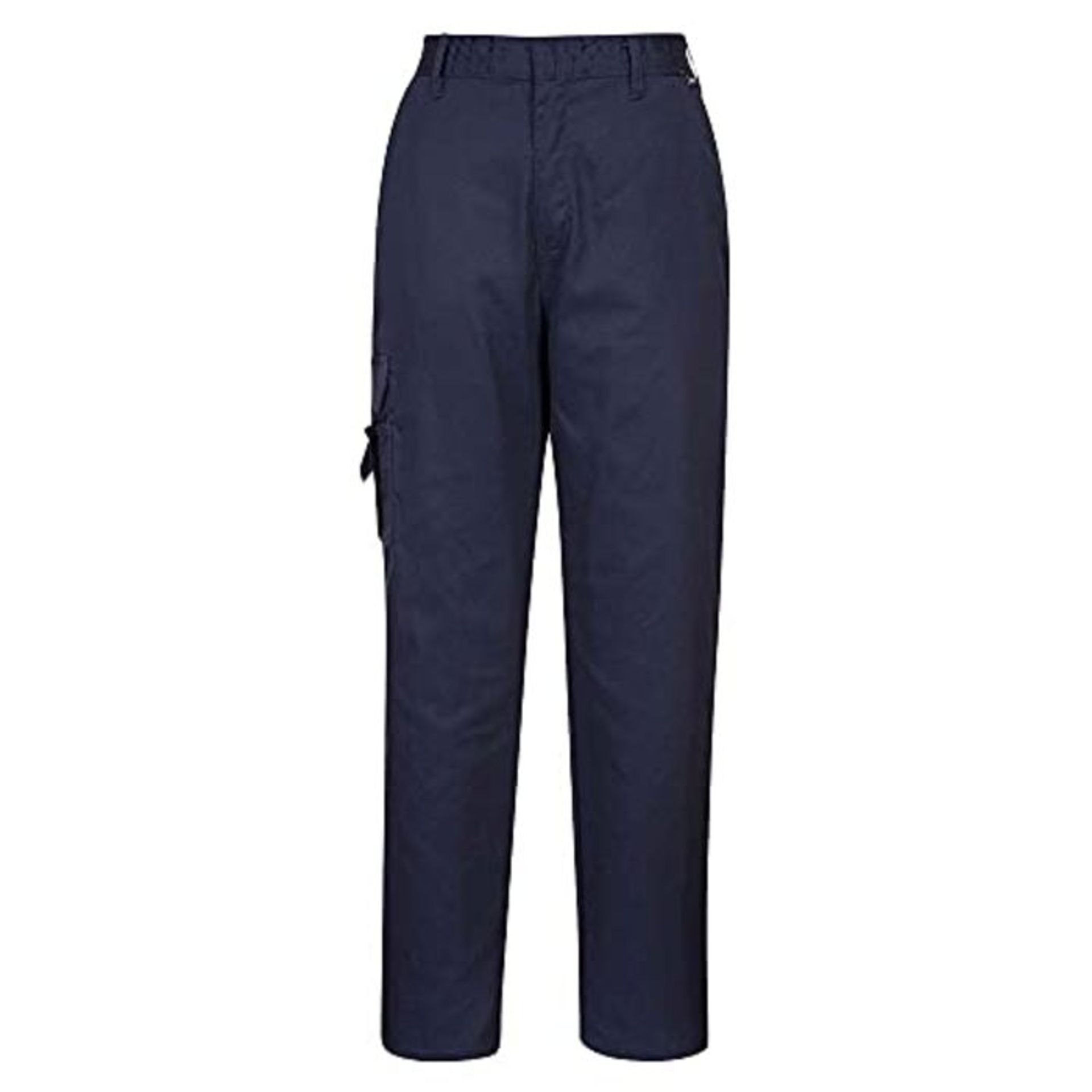 Portwest Ladies Combat Trousers, Regular Length, Colour: Navy, Size: XL, C099NARXL