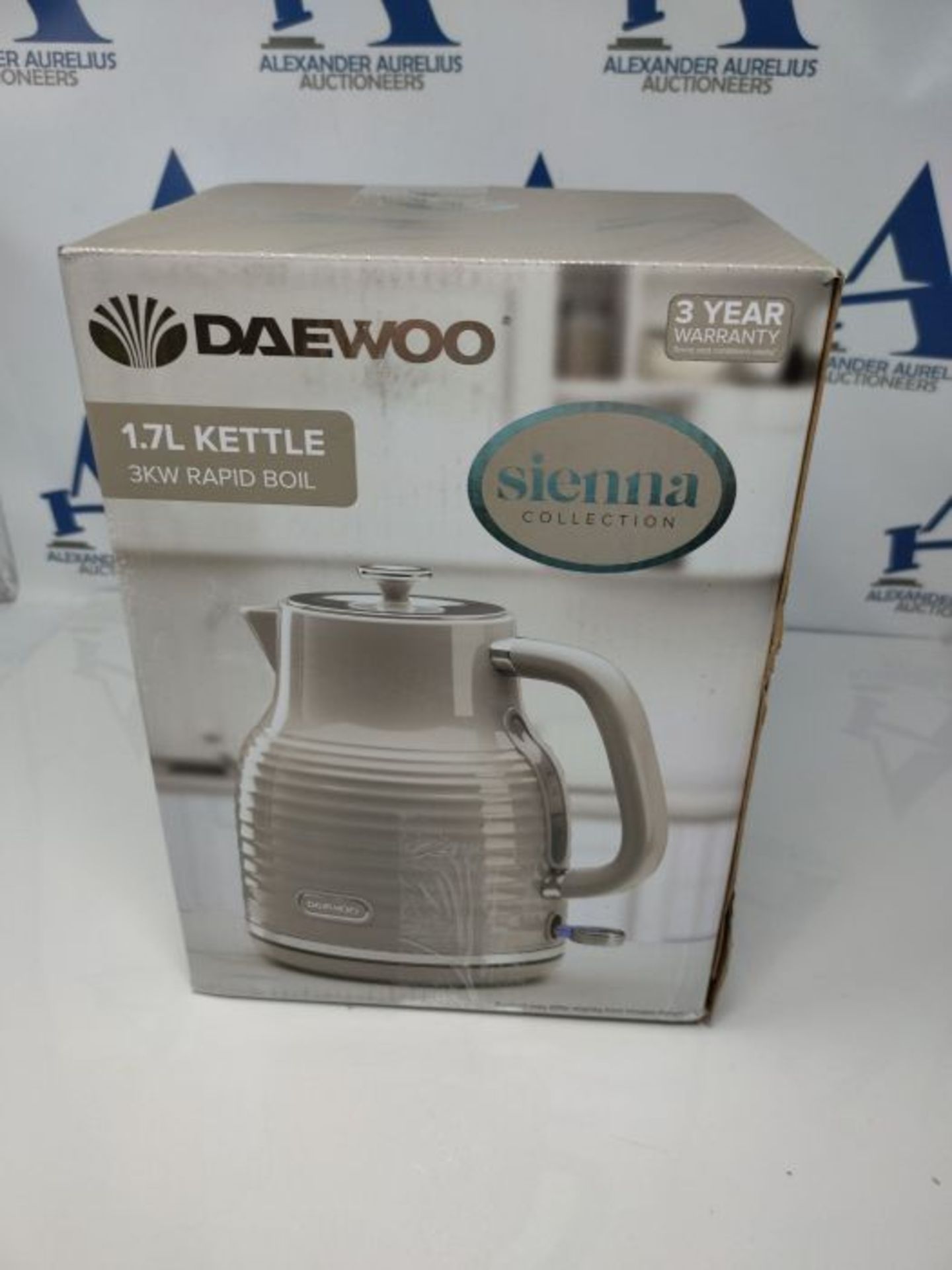 Daewoo Sienna Collection Jug Kettle, Family Sized 1.7 Litre Capacity, Fast Boil, Easy - Image 2 of 3