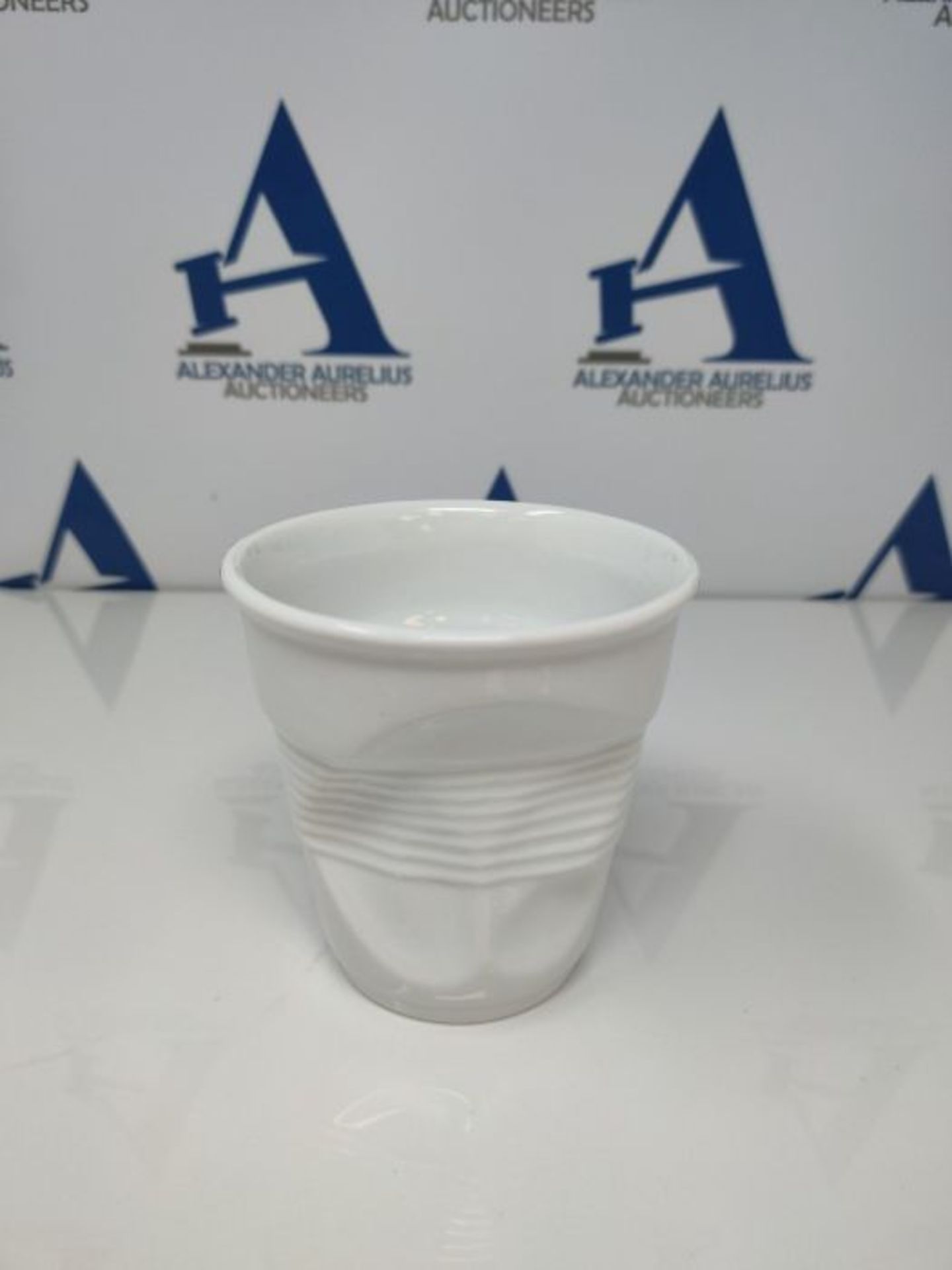 RRP £70.00 Revol RV636266Â White Breakfast Cup in Crumpled Cup Design 330Â ml White - Image 2 of 2