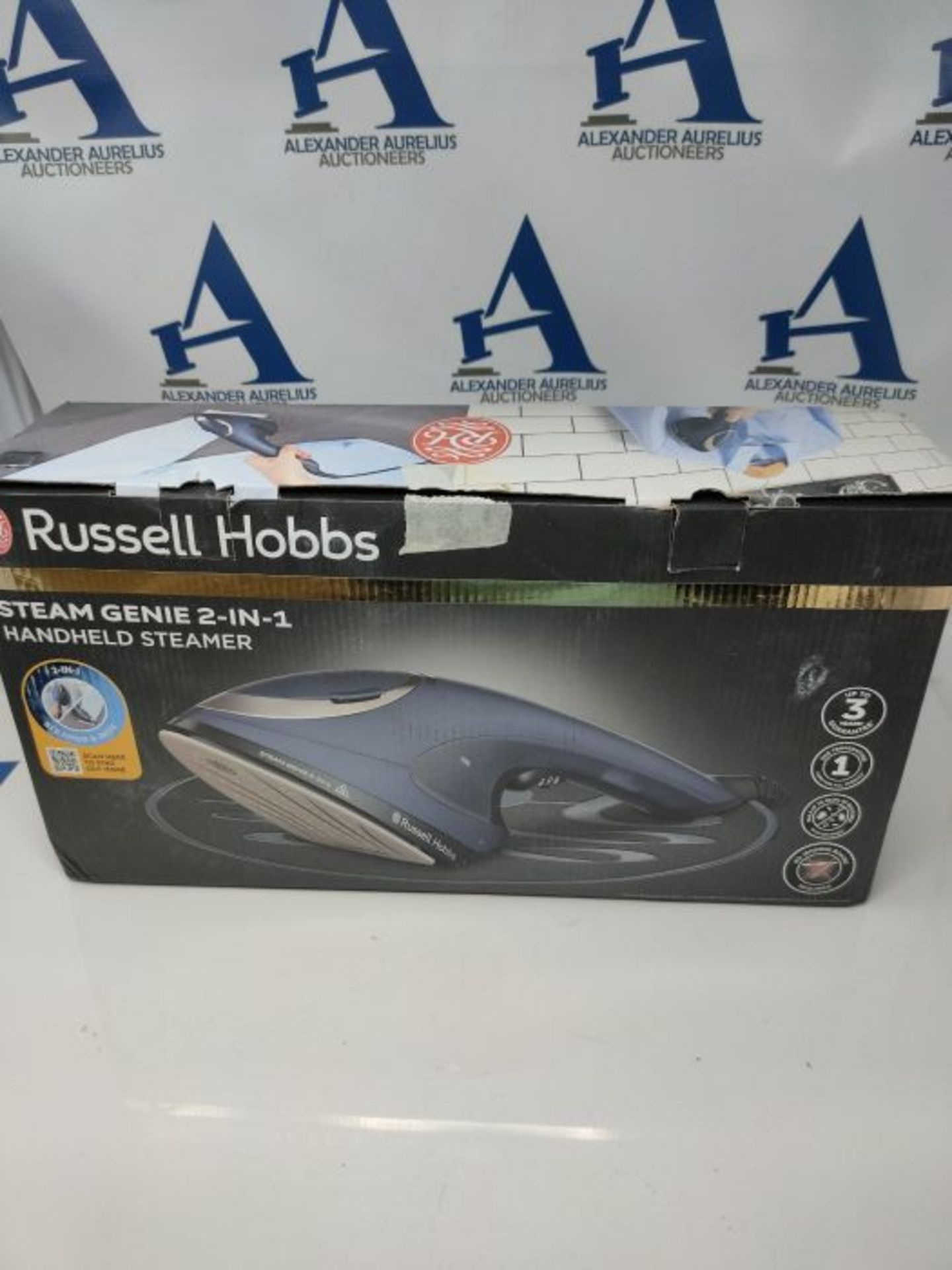 Russell Hobbs 28370 Steam Genie 2-In-1 Hand Held Clothes Steamer - Handheld Gament Ste - Image 2 of 3