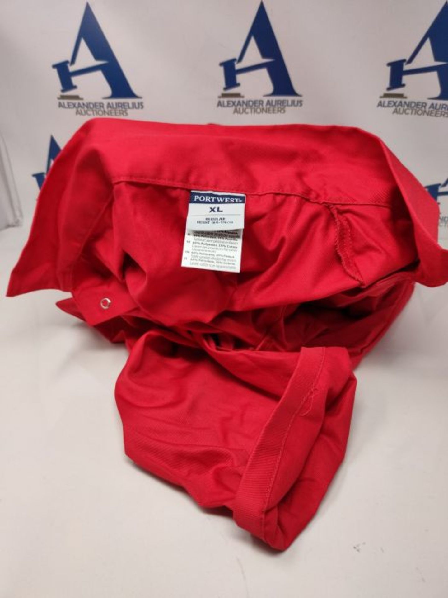Portwest S999 Euro Workwear Coverall Red, X-Large - Image 2 of 2