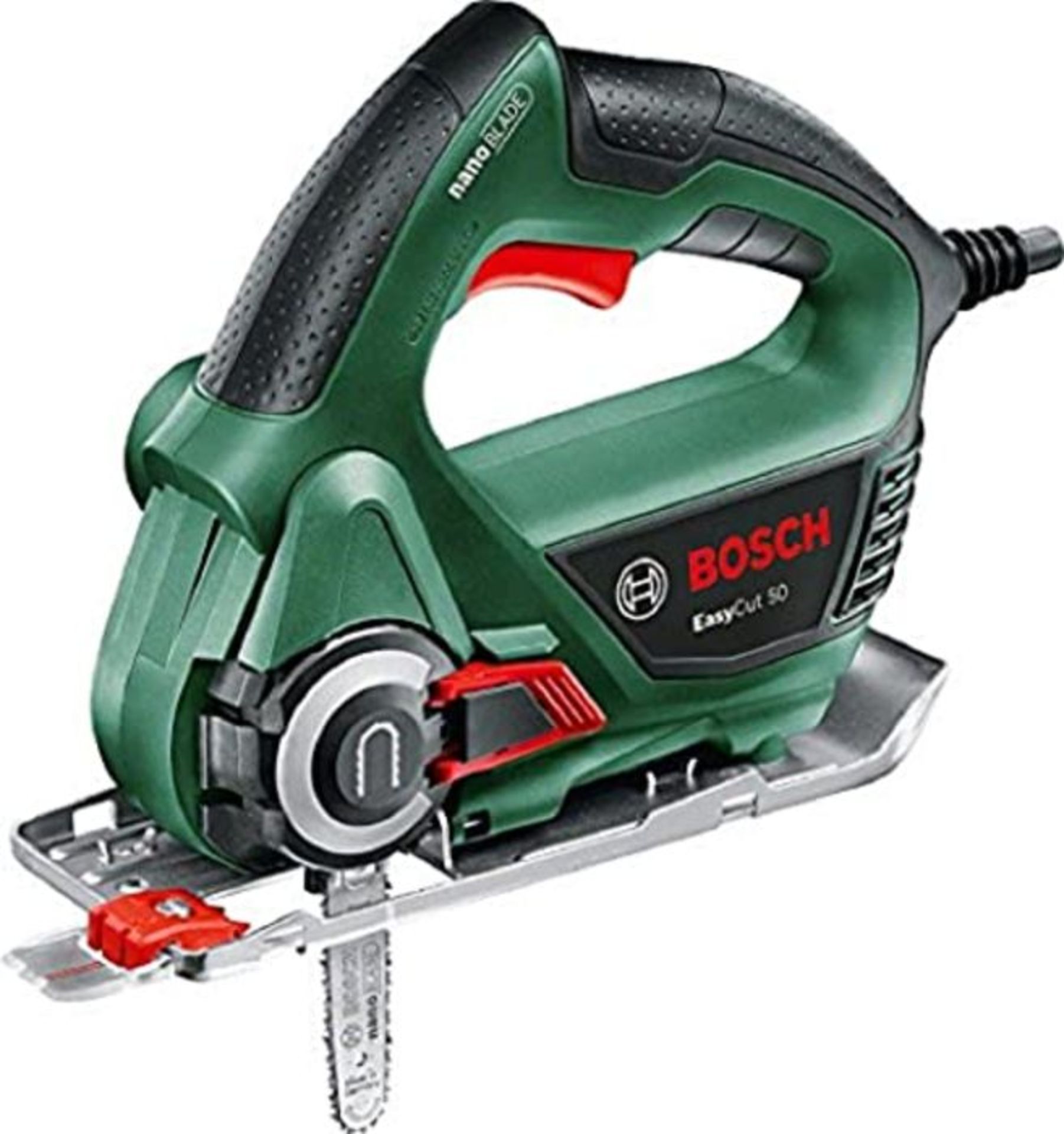 RRP £75.00 Bosch Home and Garden EasyCut 50 saw (500 W, NanoBlade technology, saw blade, protecti