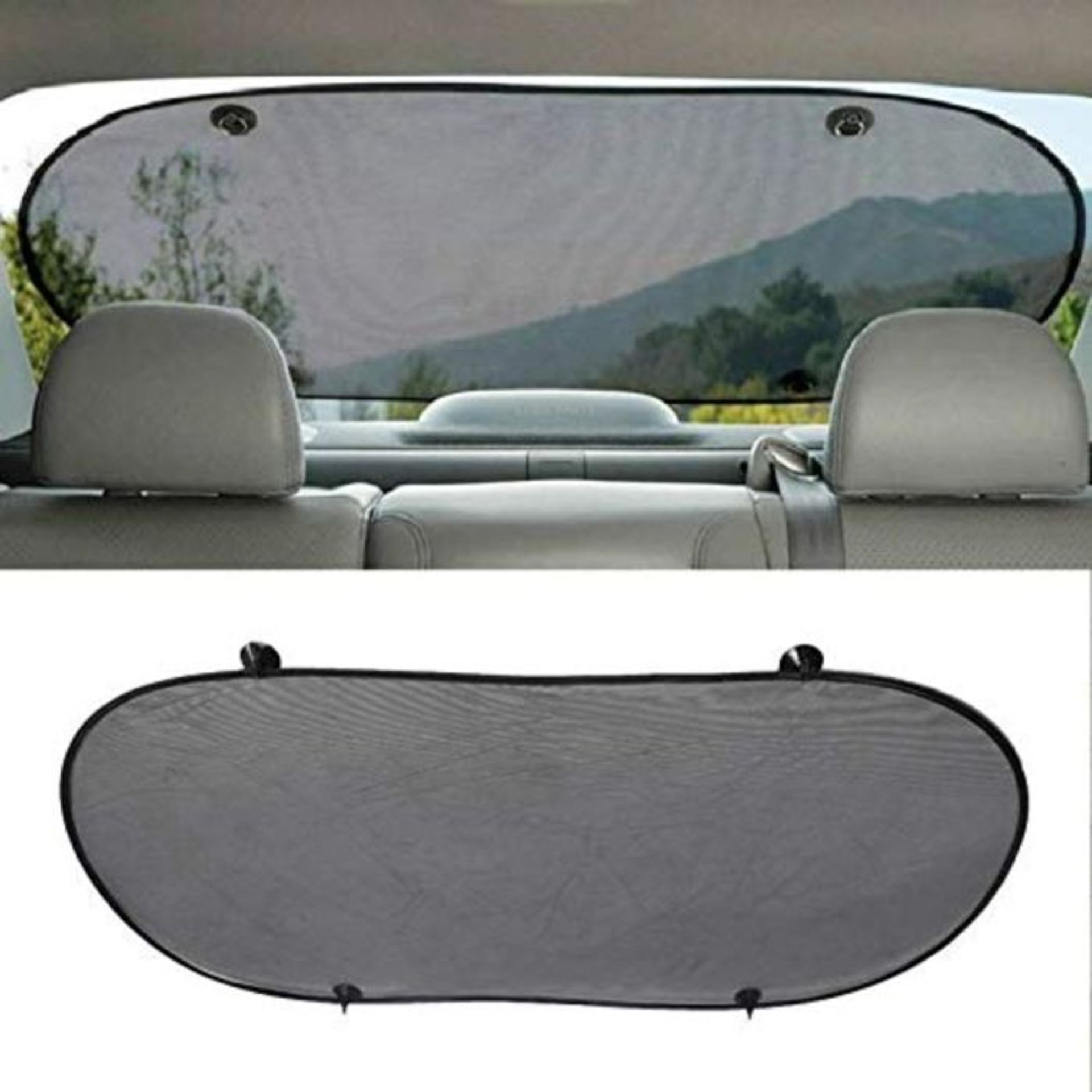 MASO Car Rear Window Sun Shade with Suction Cup Easy Installation for Children/Baby/Pe