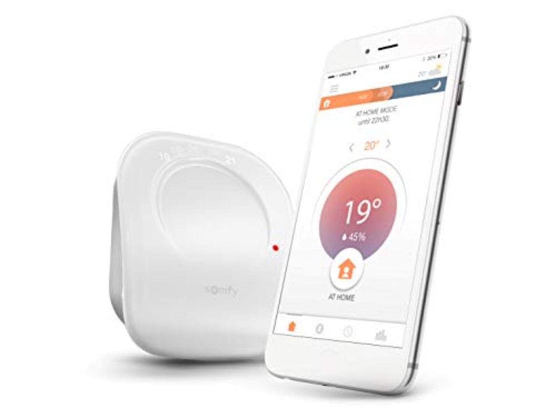 RRP £149.00 Somfy 1870567 - Radio Connected Thermostat | Wireless Thermostat for Heating or Indivi