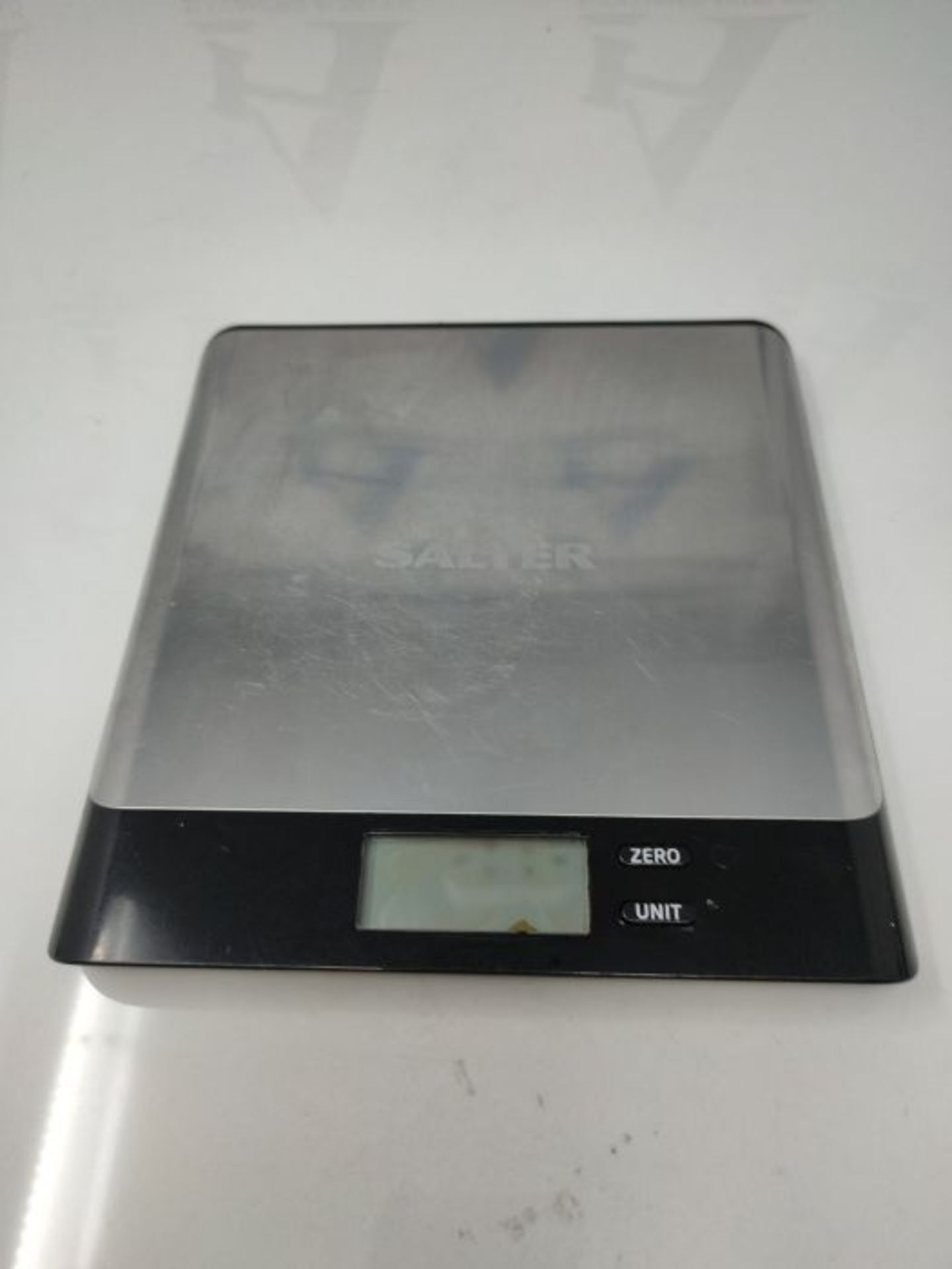 Salter 1052A SSBKDR Arc Pro Stainless Steel Kitchen Scale, Compact, 5 kg Max Capacity,