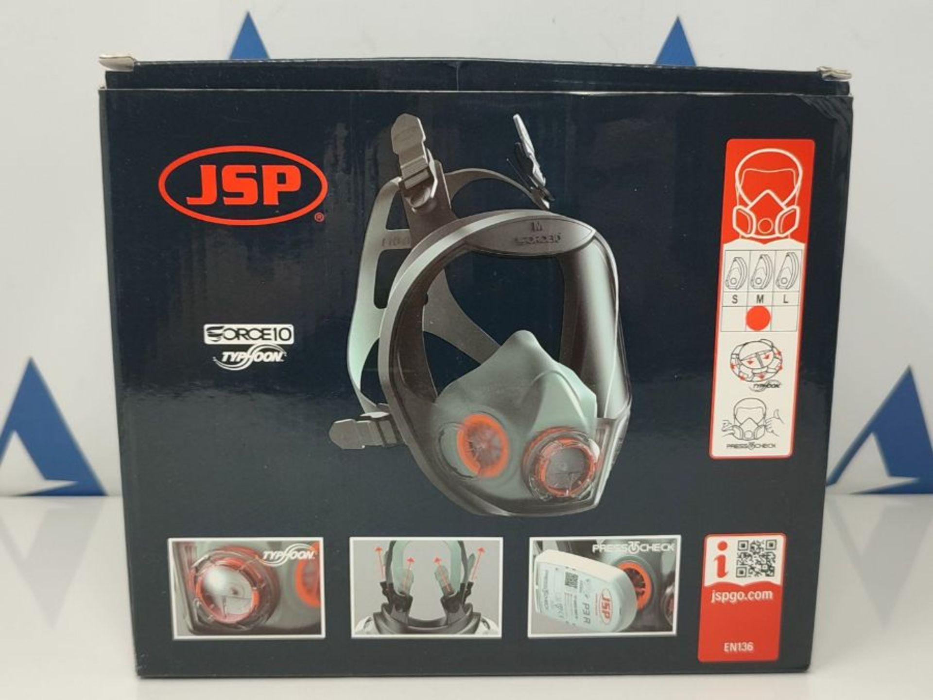 RRP £63.00 JSP - Force10 Typhoon Full Face Mask - Medium (JSP BPB003-004-000)