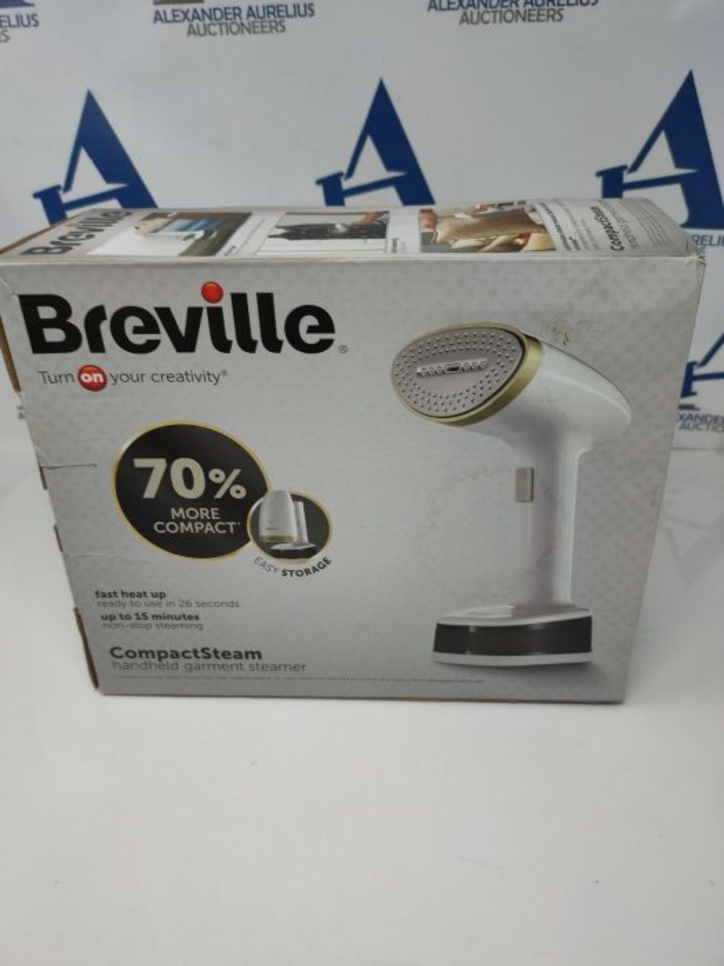 Breville CompactSteam Foldable Garment Steamer | Handheld Travel Clothes Steamer | 140 - Image 2 of 3