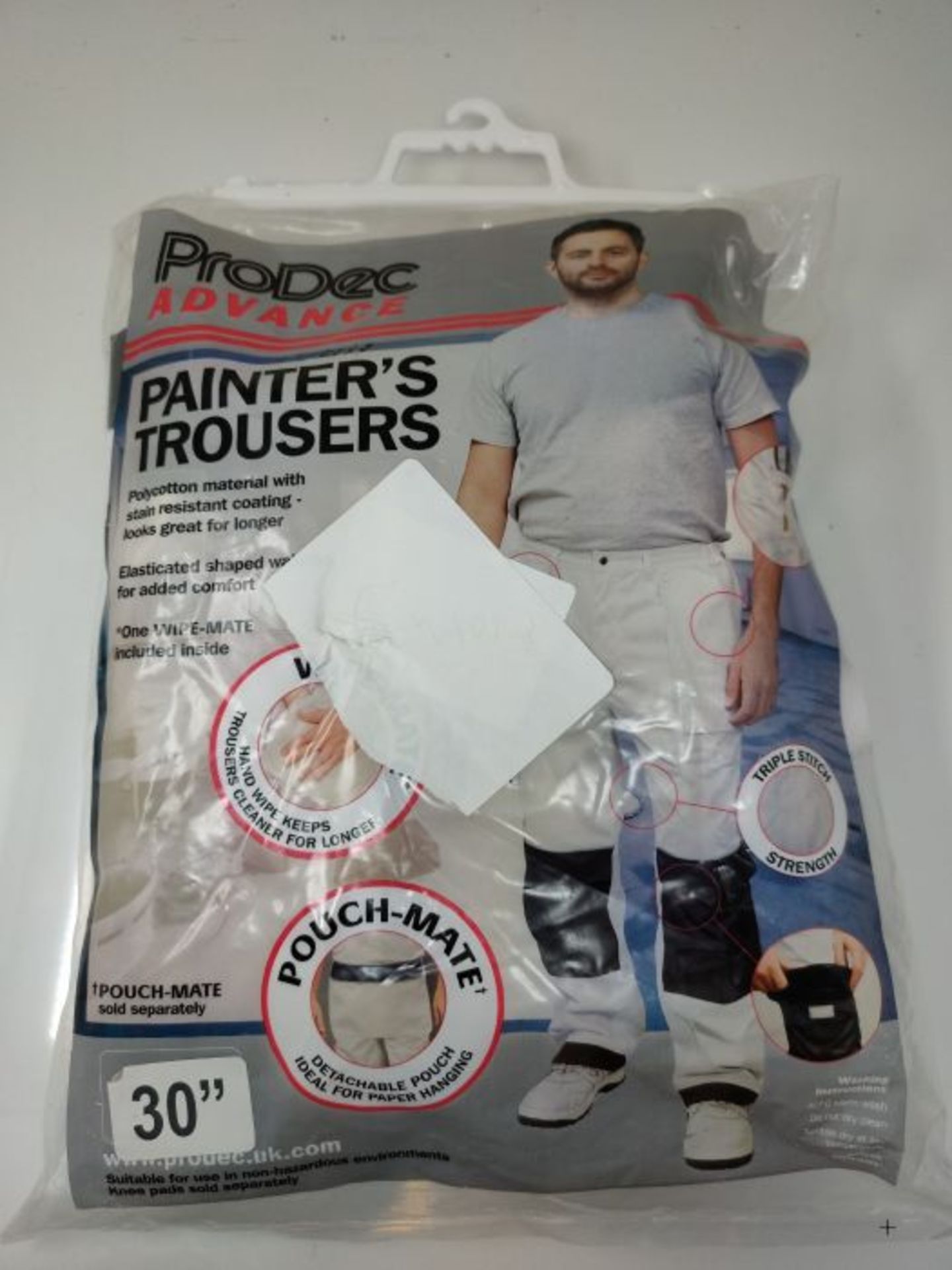 ProDec Advance Stain-Resistant, Hardwearing, Multi-Pocket Decorator's Trousers - Image 3 of 3