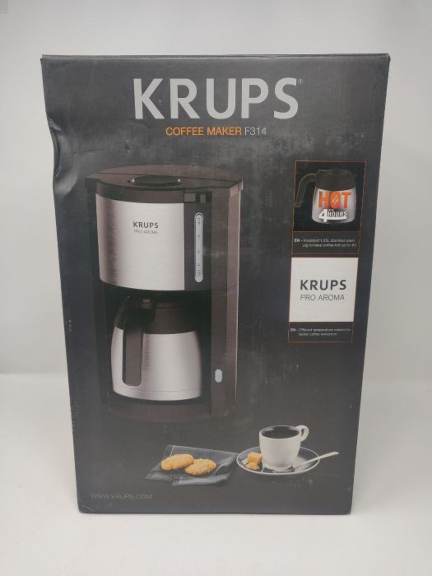 RRP £78.00 Krups Pro Aroma KM305D coffee maker Countertop 1.25 L Semi-auto Pro Aroma KM305D, Coun - Image 2 of 3