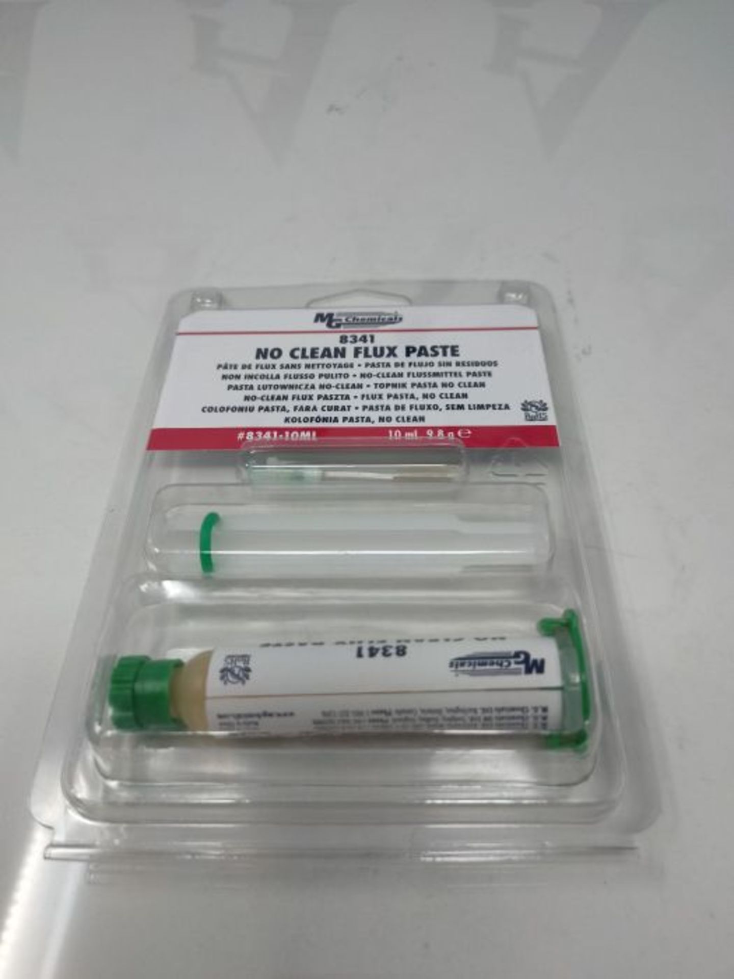 MG Chemicals 8341 No Clean Flux Paste, 10 ml Pneumatic Dispenser (Complete with Plunge - Image 2 of 3