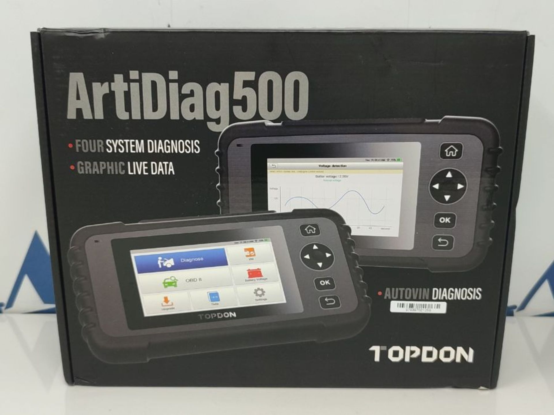 RRP £159.00 TOPDON OBD2 Code reader Scanner ArtiDiag500, Engine ABS SRS Transmission Car Diagnosti - Image 2 of 3