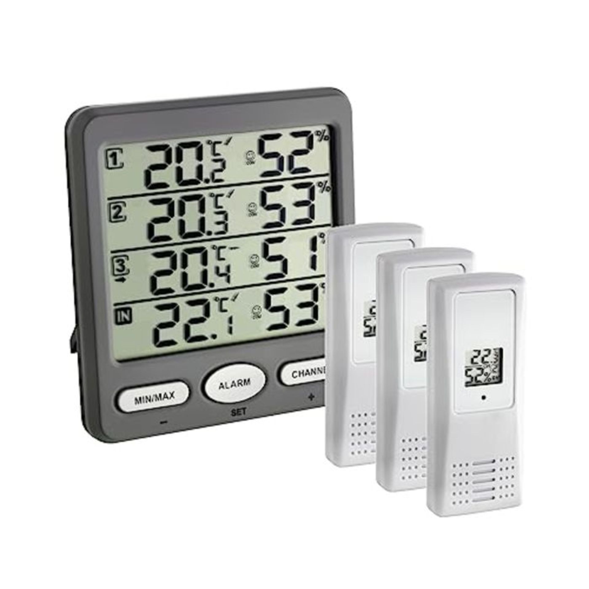 Blooming Weather 30.3054.10 "Klima" Wireless Thermo-Hygrometer - Black